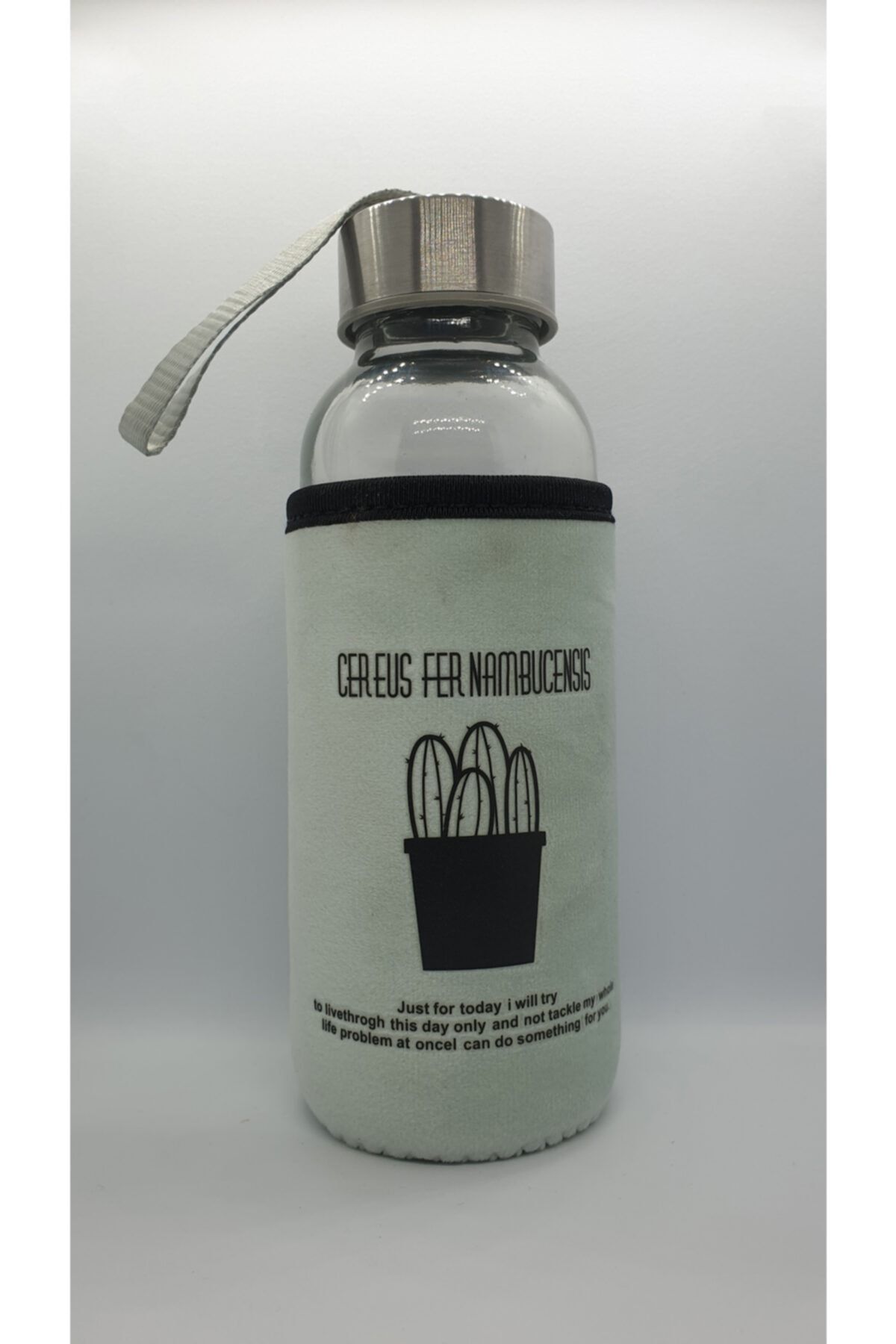 Shi.bu Kılıflı Cam Su Matarası 300ml