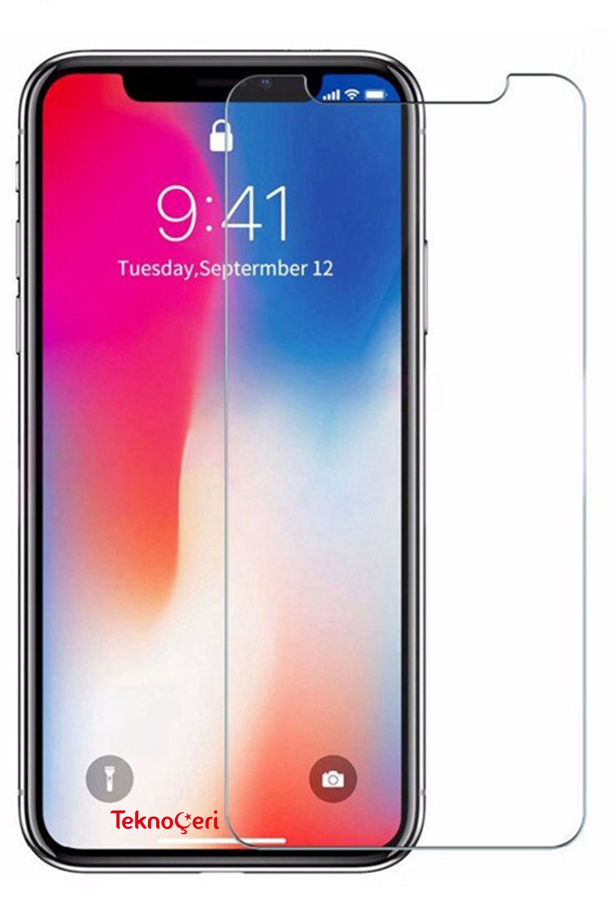 Teknoçeri Iphone Xs Max Uyumlu Kırılmaz Cam Ekran Koruyucu
