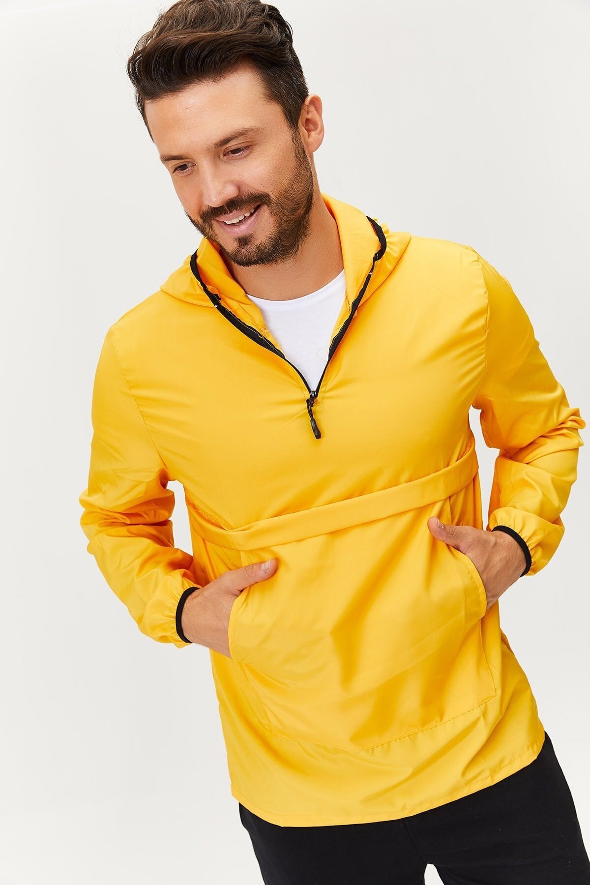 next giyim Unisex Sarı Yağmurluk