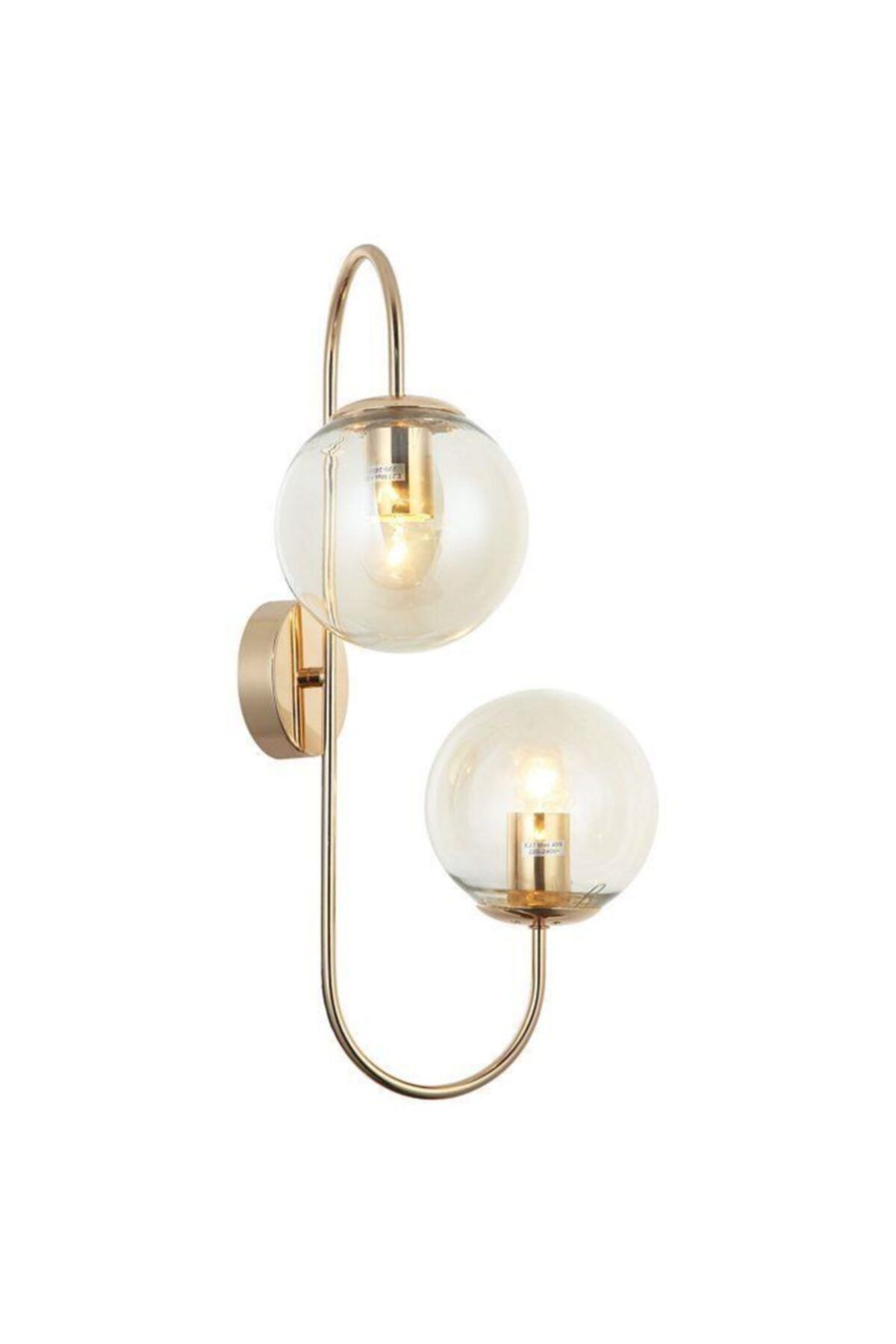 GÜNEŞ AVİZE Aytaç Lucea Arredo 2'li Aplik Gold/bal Cam