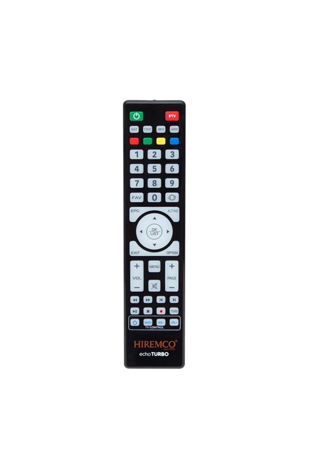 Hiremco Uydu Kumanda Echo Turbo Akıllı Iptv Tuşlu Uyumlu