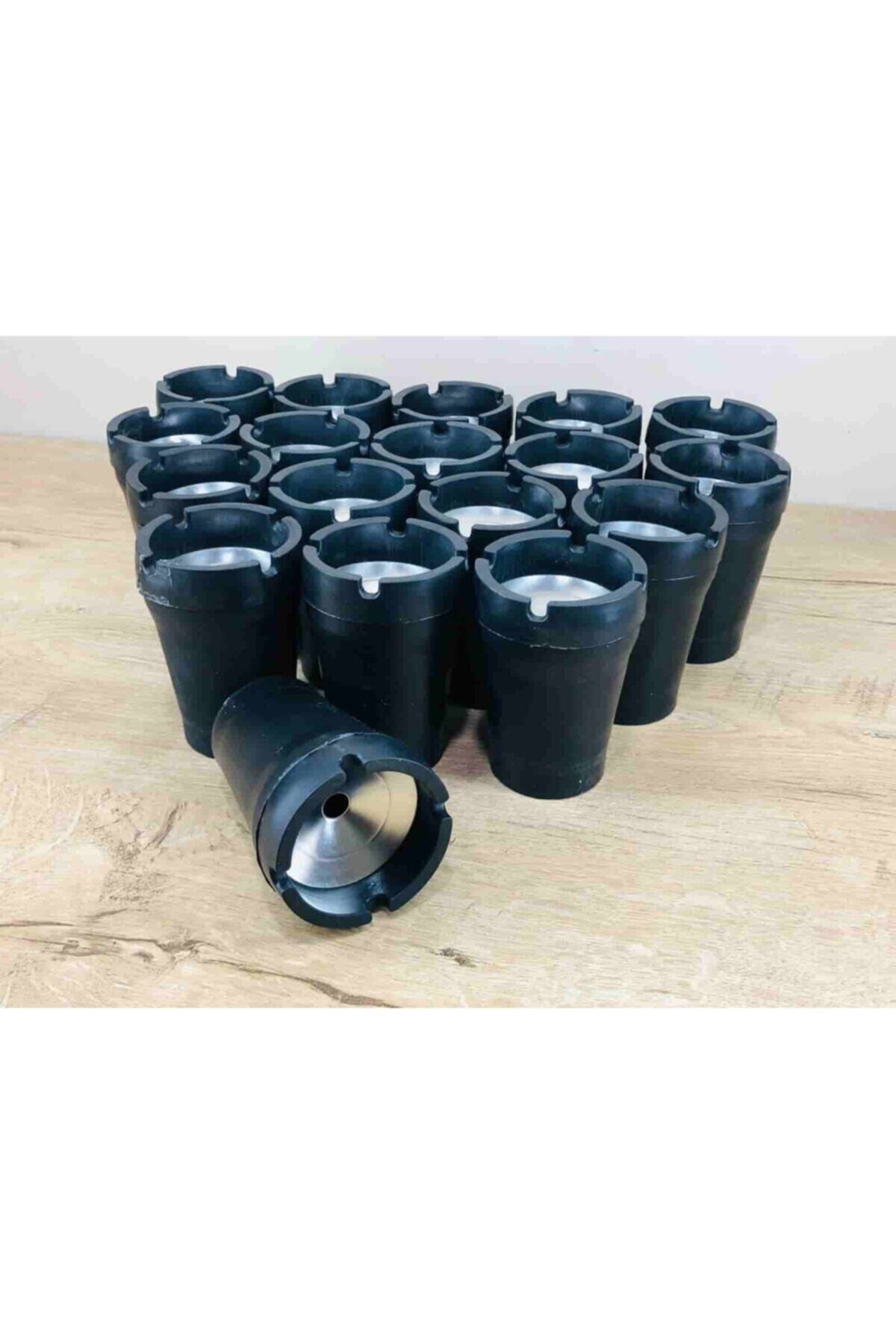 Kelepir Fırsatlar 19 Adet Özel Metal Hazneli Kapak Yanmaz Plastik Koku Duman Yapmayan Kül Tablası