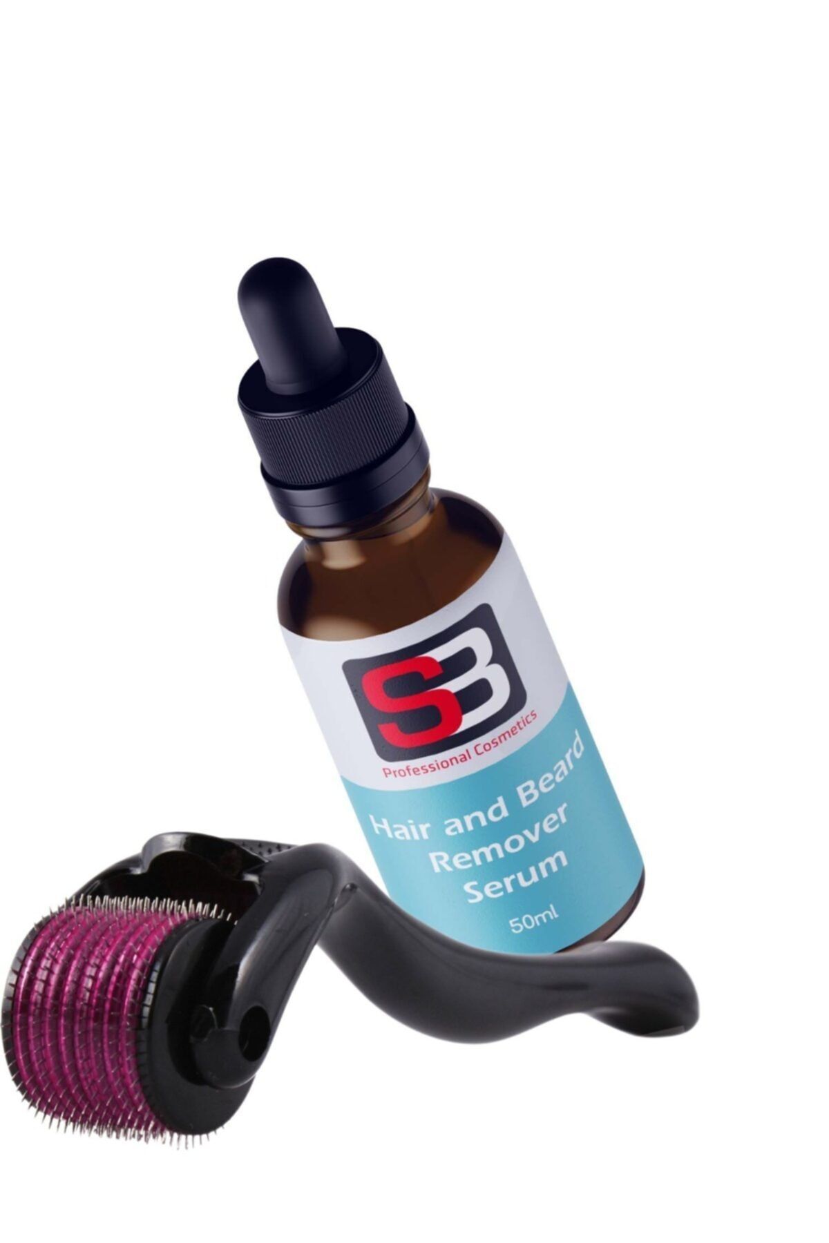 SBCOSMO Saç Sakal Çıkartıcı Serum 50 Ml Set + Dermaroller
