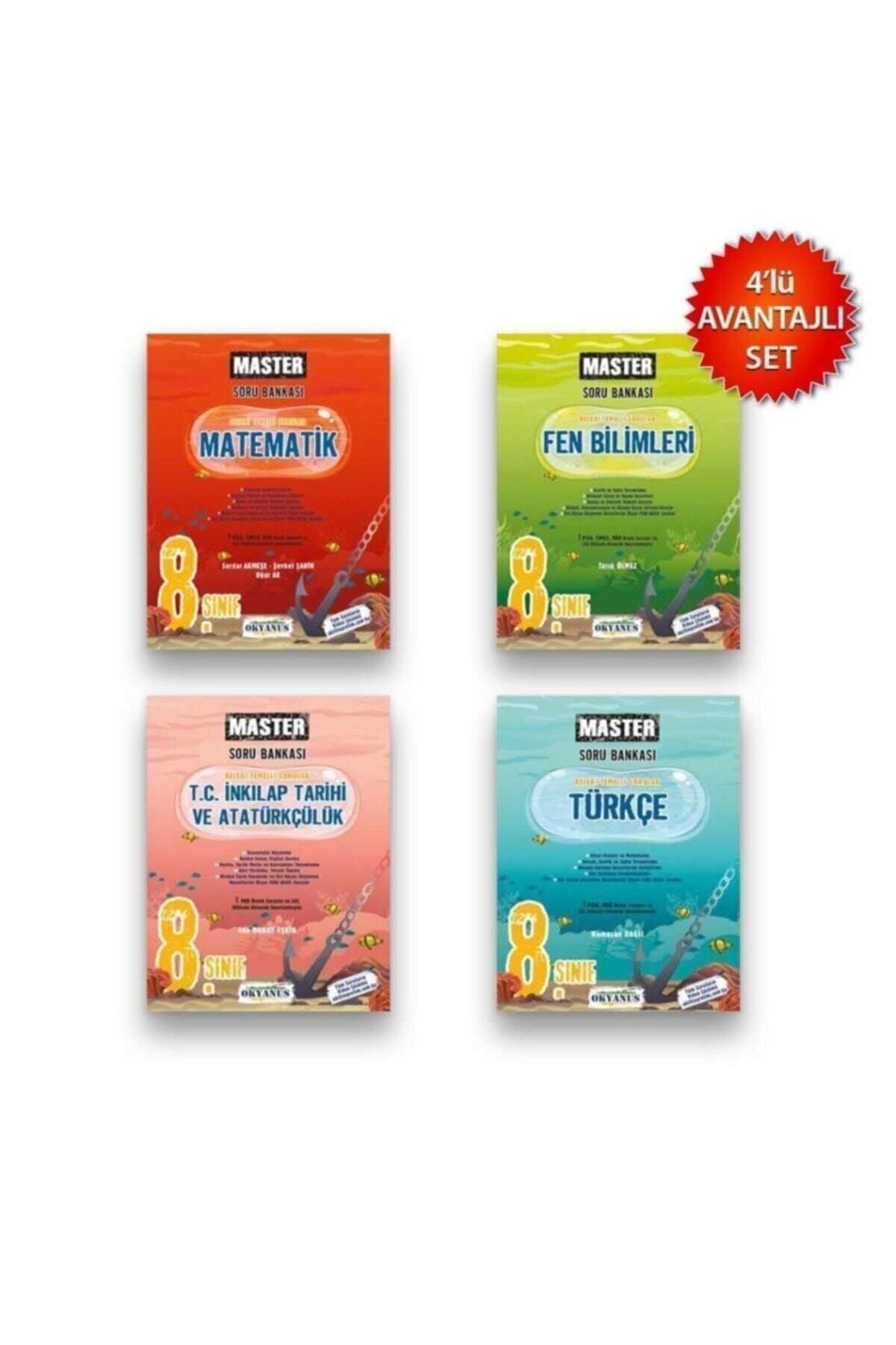 Okyanus Yayınları Okyanus Lgs 8. Sınıf Master Türkçe Inkilap Matematik Fen Soru Bankası Seti