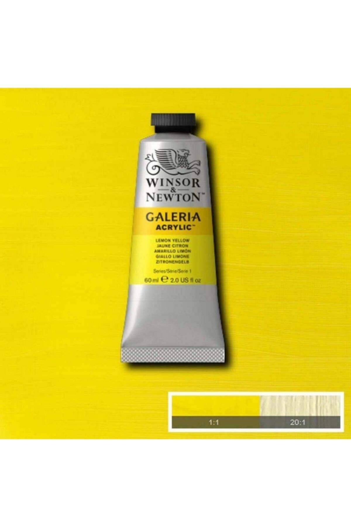 Winsor Newton Galeria Acrylic 60ml. - Lemon Yellow Hue