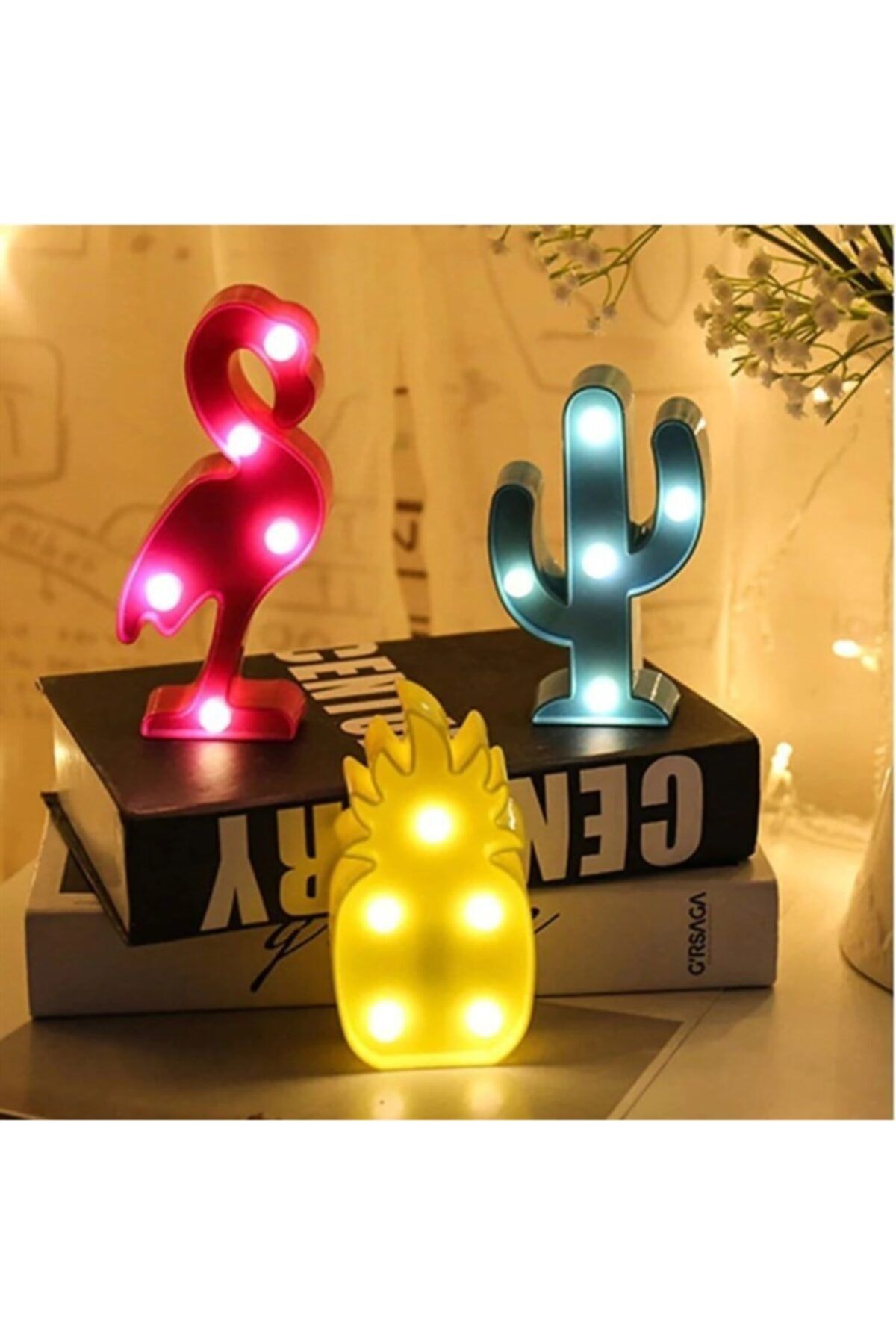 STAR LIGHT DEKOR Led Işıklı Mini Gece Lambası, Flamingo,