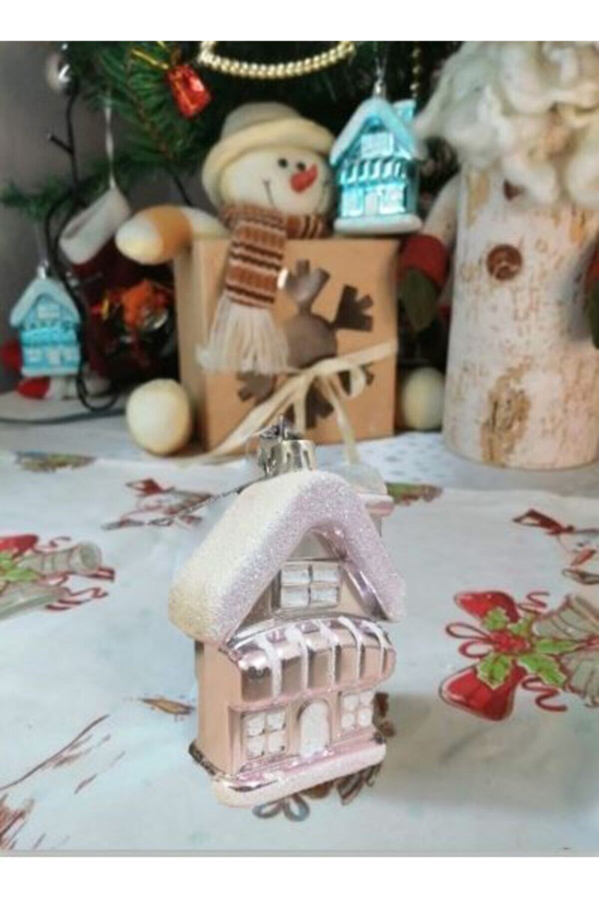 IGLOO Karlı Ev, Simli Ev Yılbaşı Yeni Yıl Çam Ağacı Süsü, Kapı Süsü, Noel Süsü