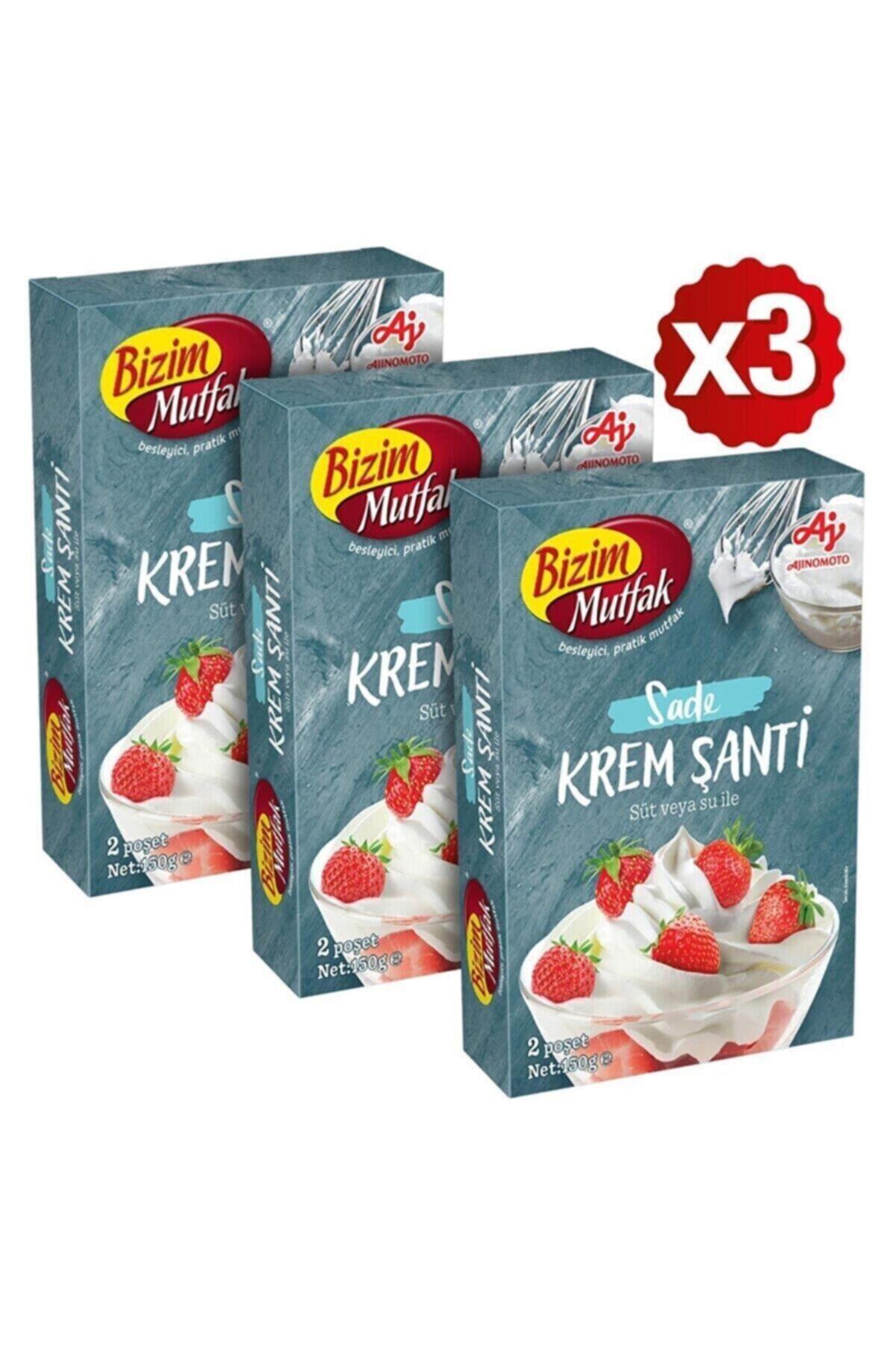 Bizim Mutfak Krem Şanti 2'li 150 Gr 3'lü Paket
