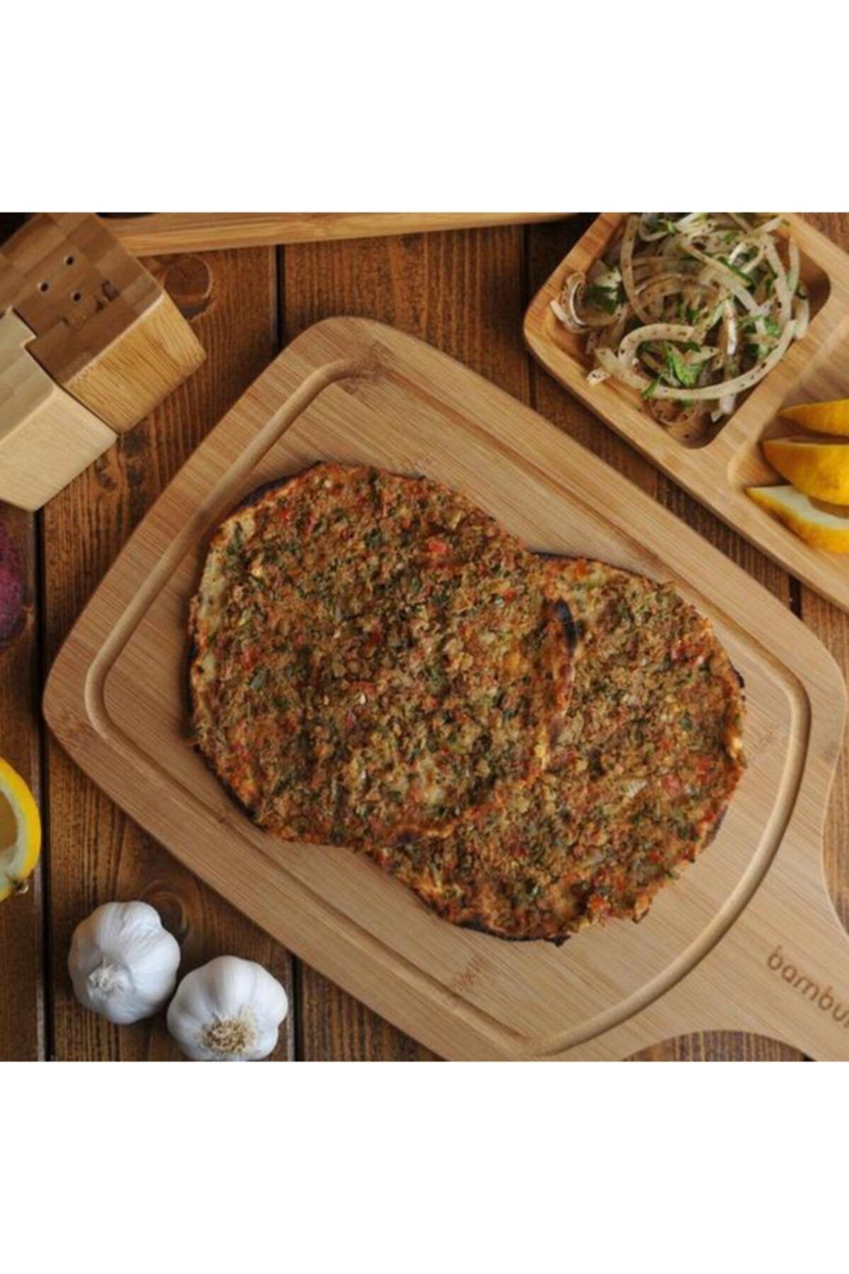 Bambum Valdes Küçük Sunum Steak Tahtası - 38x21x1,5 Cm