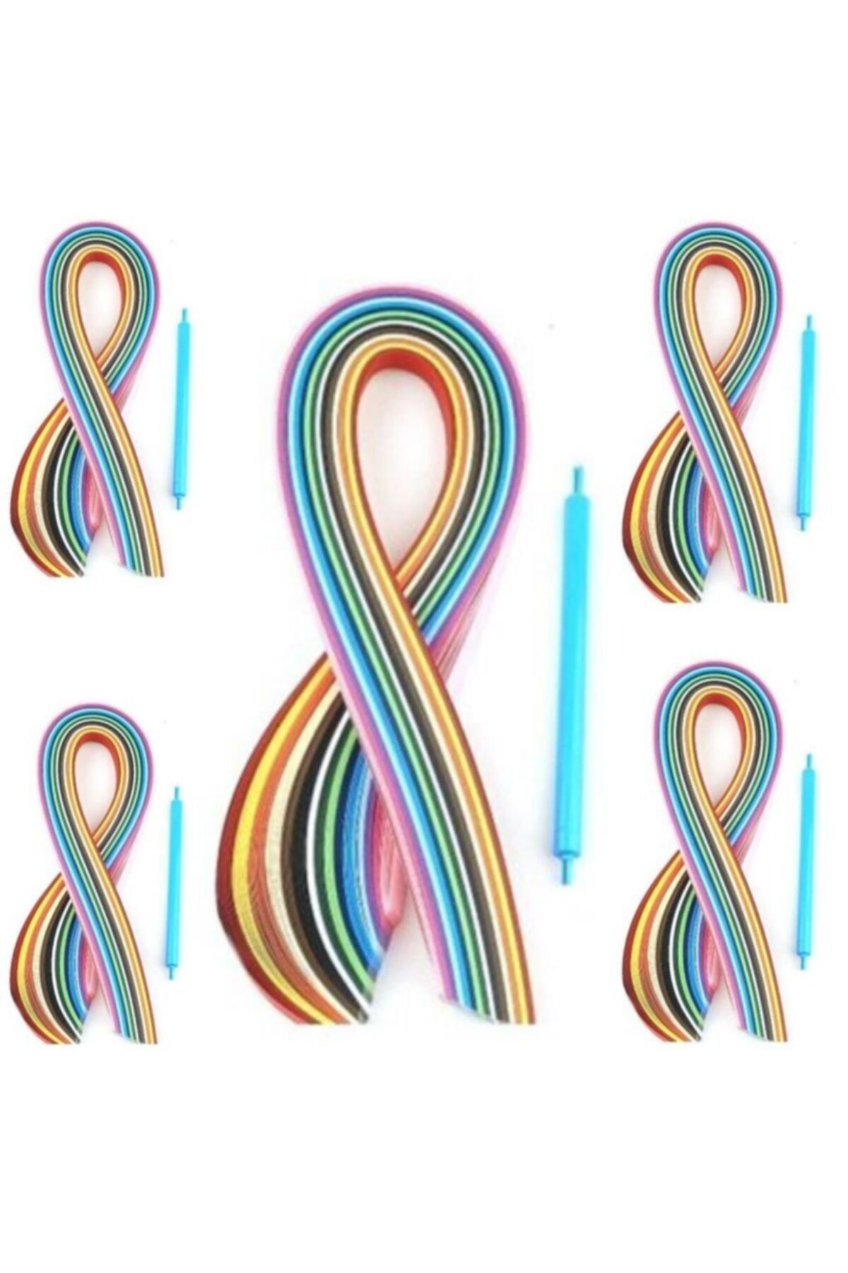 Kumtoys Quilling Kağıt Katlama Kıvırma Malzemeleri 5li Paket