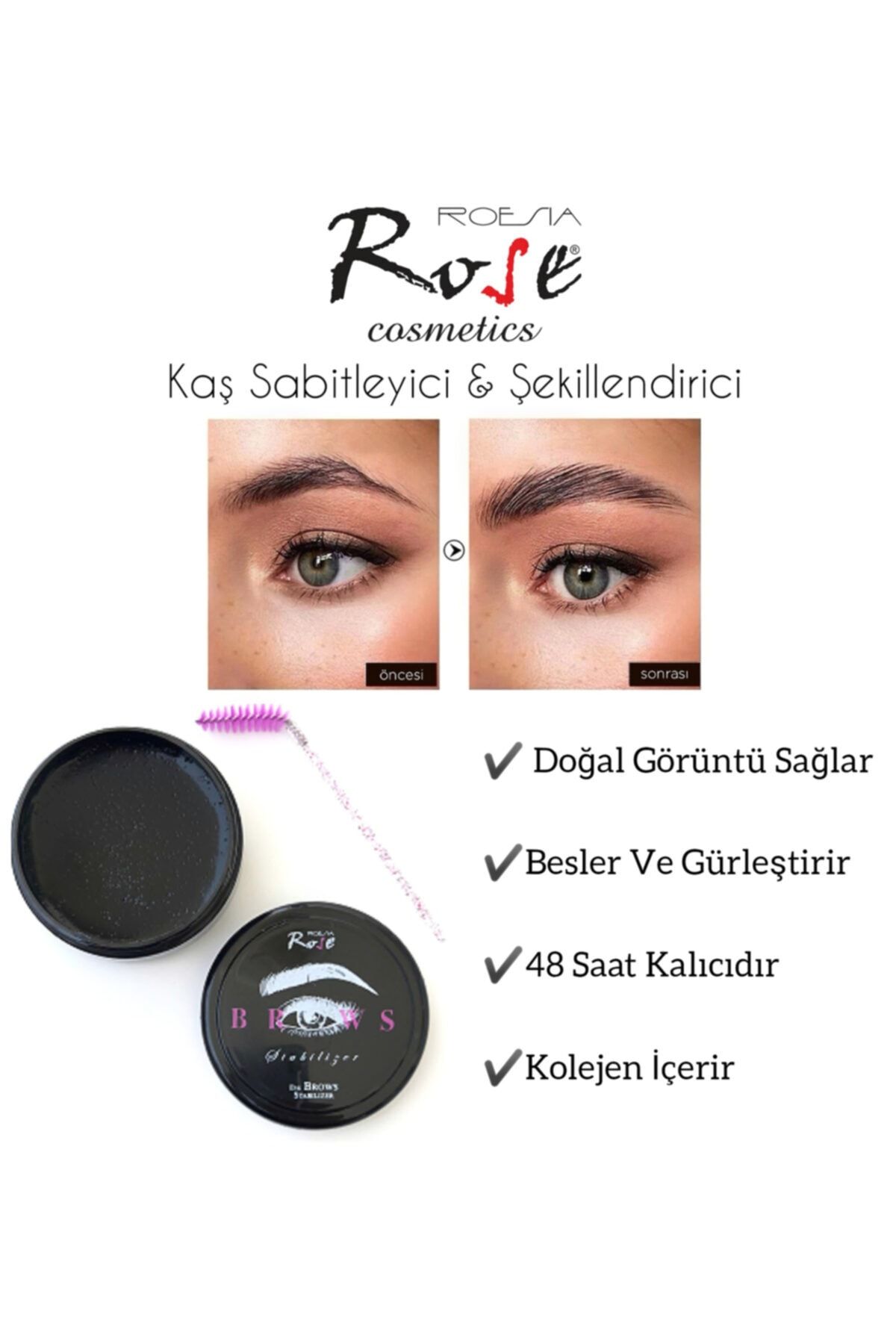 AİLY COSMETİCS Rose Kaş Sabitleyici & Şekillendirici Wax 40 Ml