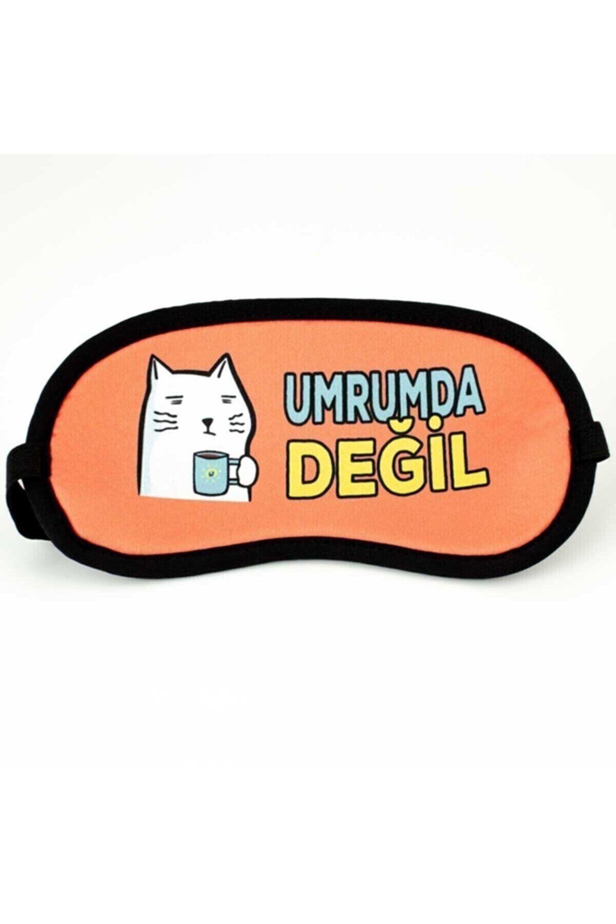 Zemes Design Umrumda Değil Baskılı Uyku Bandı Göz Bandı
