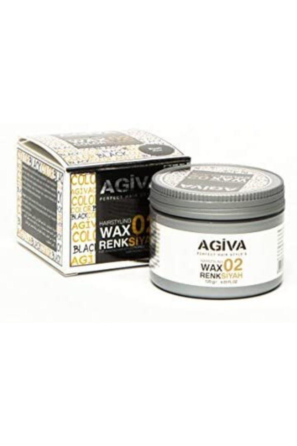 Agiva wax Agiva Haırpıgment Wax 02 Color Black/siyah
