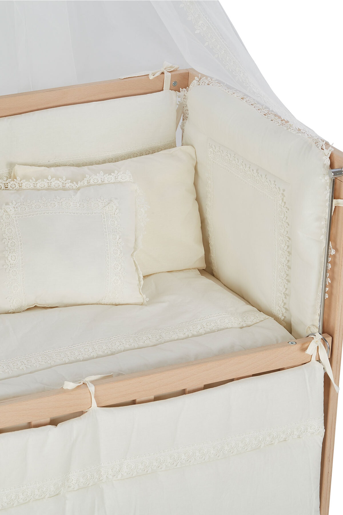 Babycom 60x120 Krem Uyku Seti - %100 Pamuklu