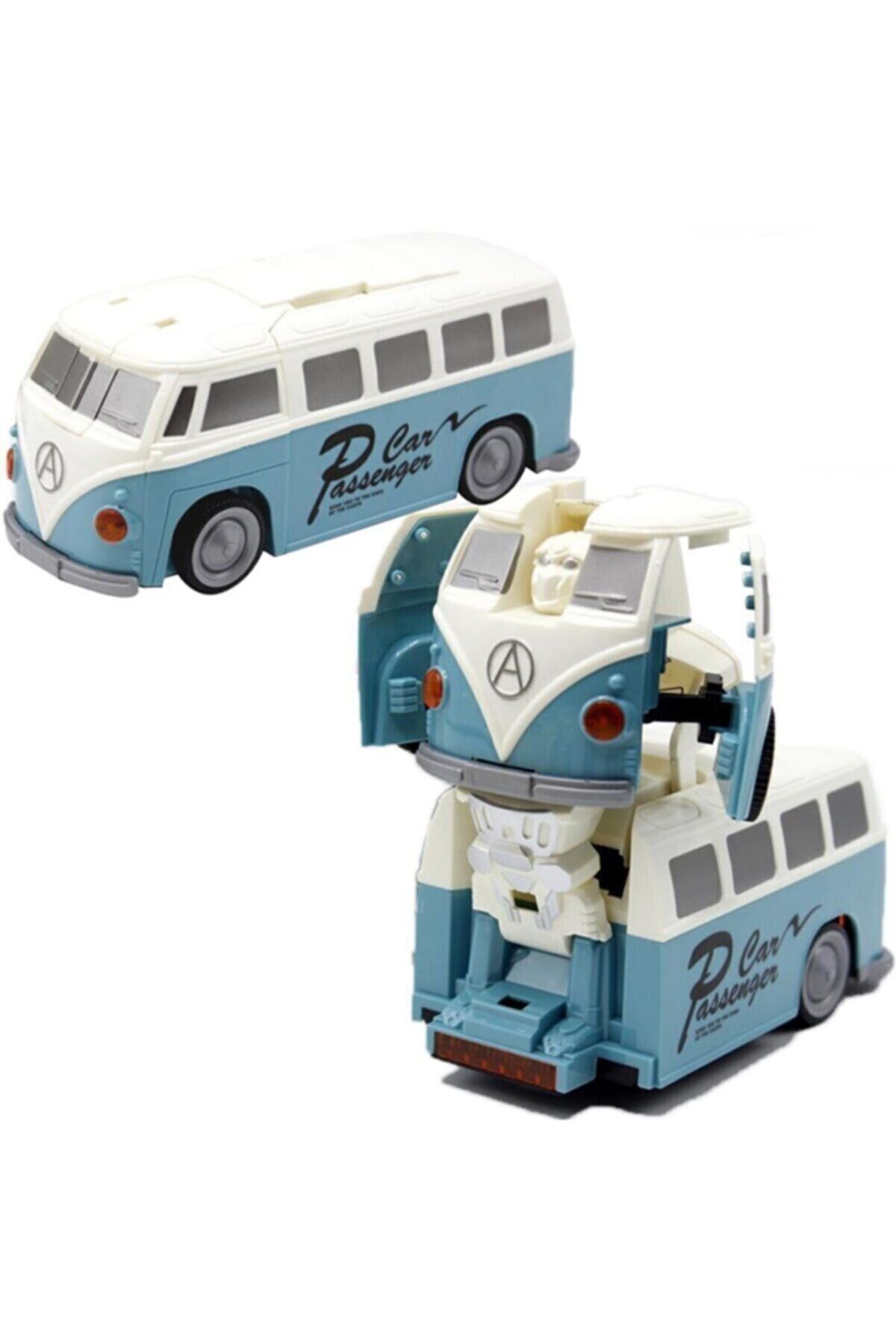 YM Toys Vosvos Minibüs Robota Dönüşen Işıklı Ve Sesli Klasik Minibüs