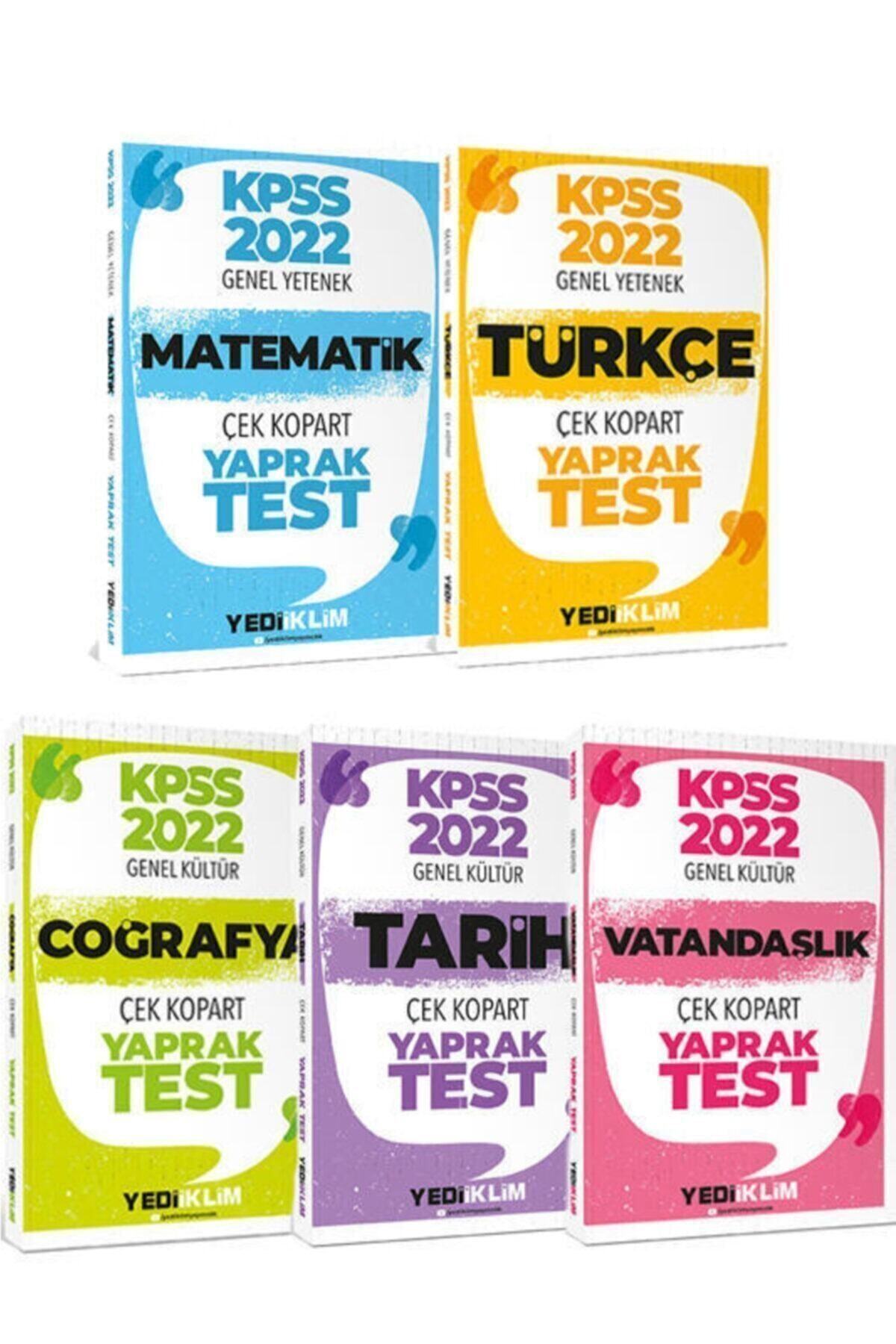 Yediiklim Yayınları 2022 Kpss Lisans Genel Yetenek Genel Kültür Çek Kopart Yaprak Test Seti