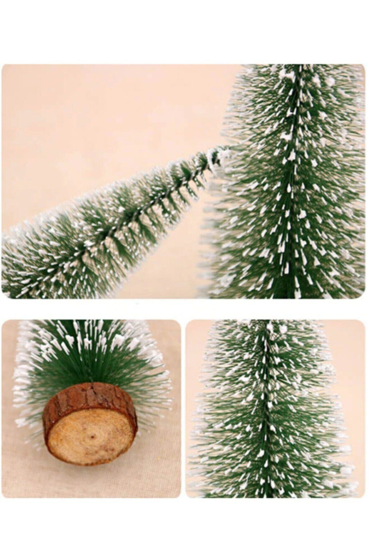 NARGO Yılbaşı Masa Üstü Çam Ağacı Karlı 10 Cm