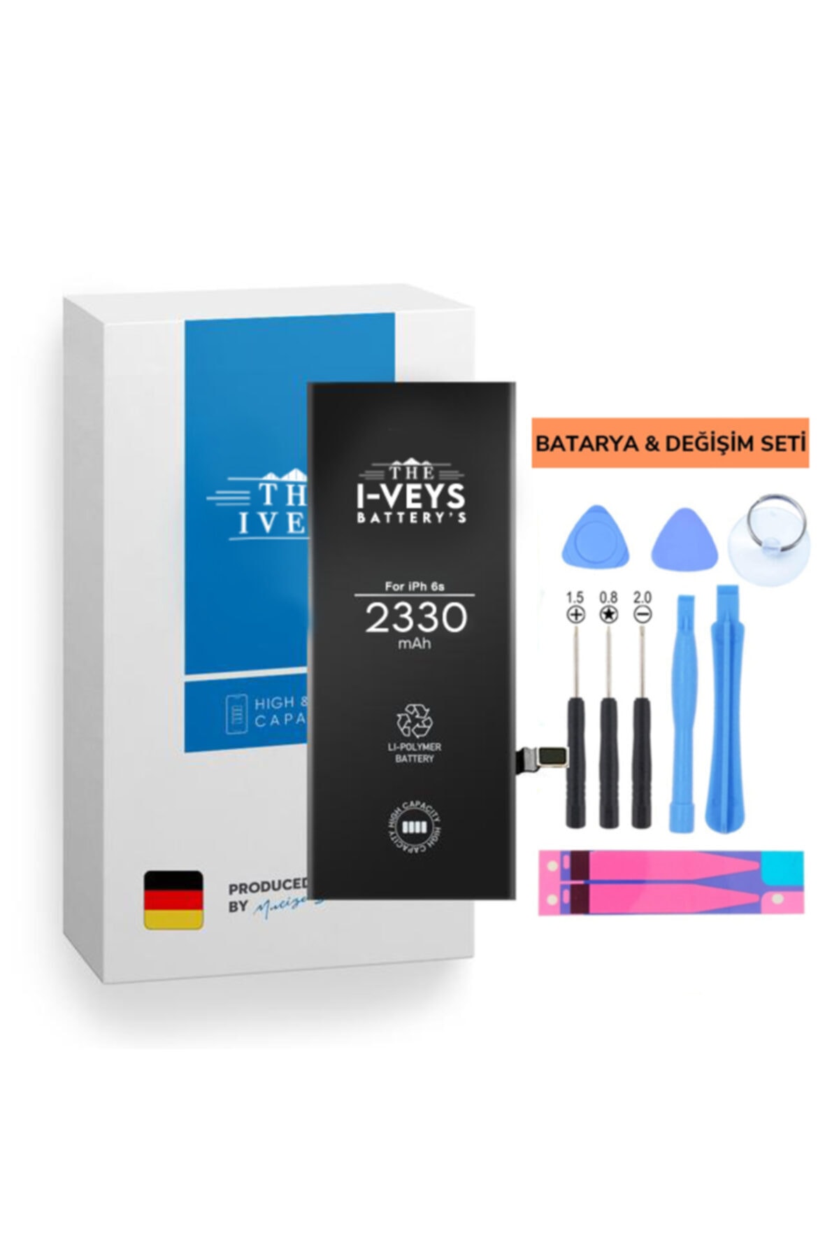 iveys accessory Iphone 6s Batarya 2330mah Yüksek Kapasite 1 Yıl Garantili