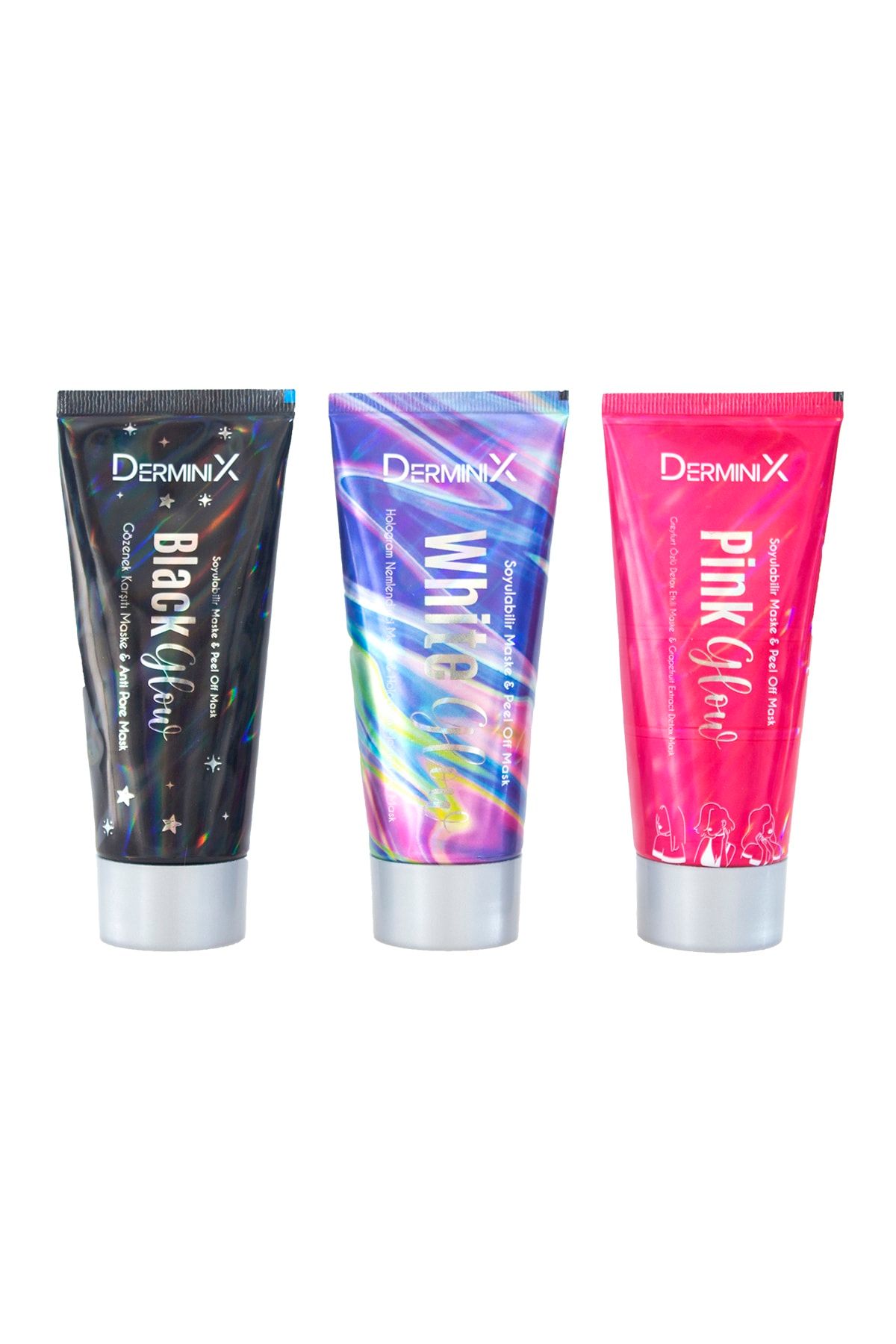 Derminix Glow Soyulabilir Maske Serisi 3' Lü Set 3x100ml