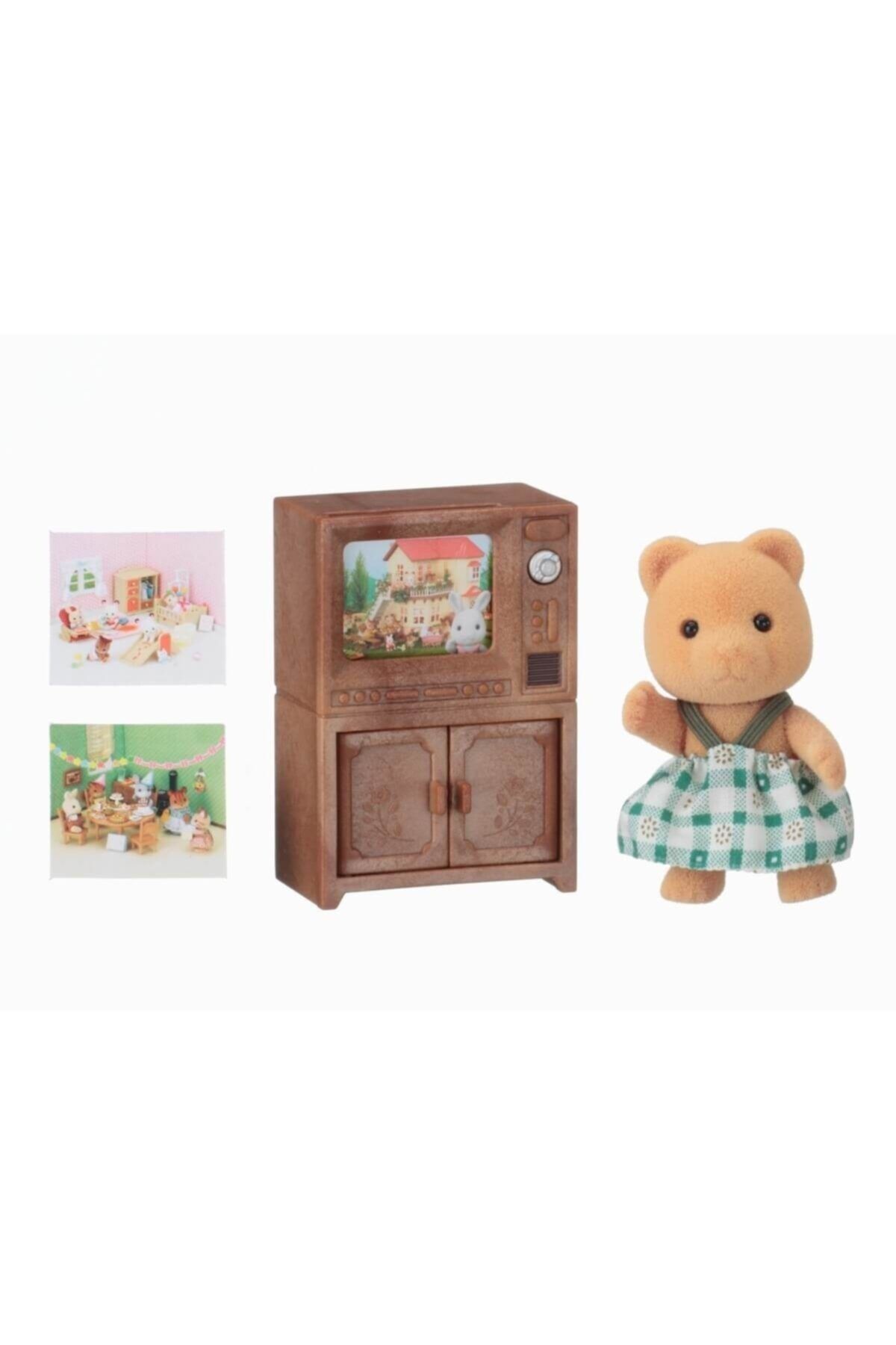 Burnis Toy Sylvanian Families Ayı Kız Kardeş Tv Seti 5143