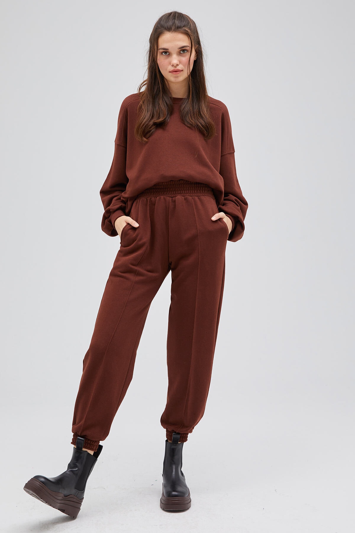 Hooopstore Jogger Pantolon - Çikolata