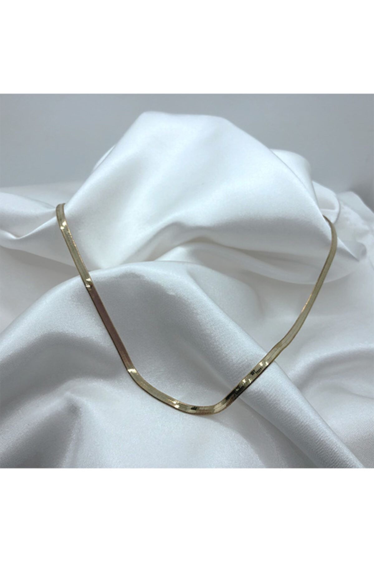 Black Apollo Gold İtalyan Yassı Kolye