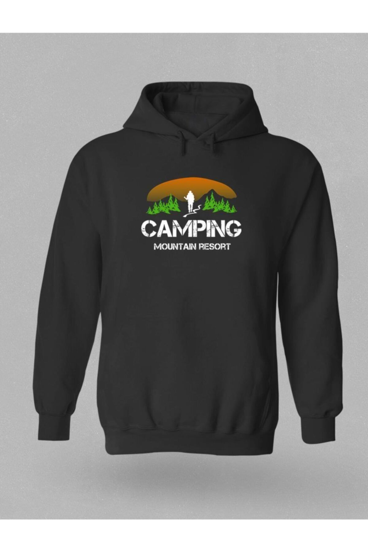 Milo Of Climbing Biana Kamp Temalı Baskılı Kapüşonlu Sweatshirt-b