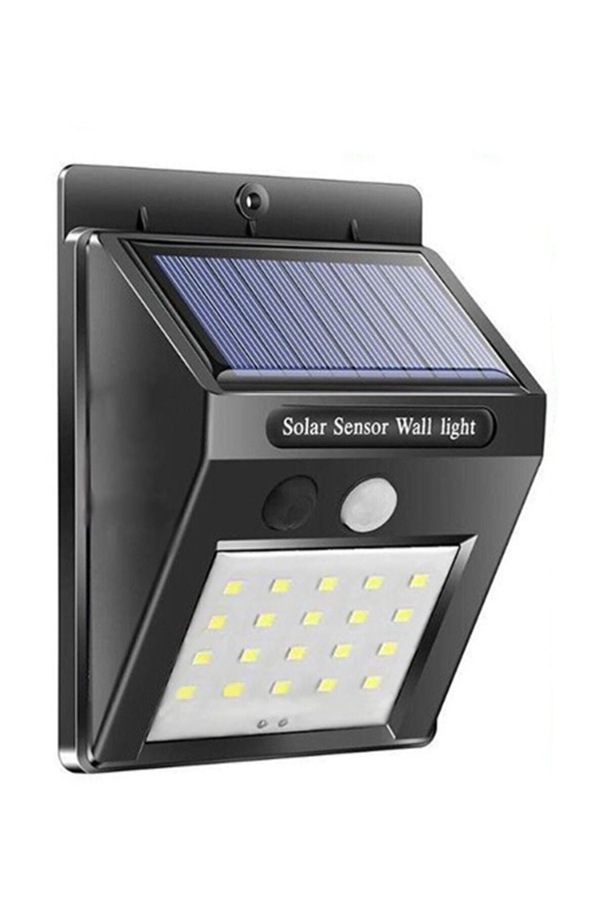 checkmate Işık Sensörlü Güneş Enerjili Led Lamba Bahçe Ev Duvar Lambası