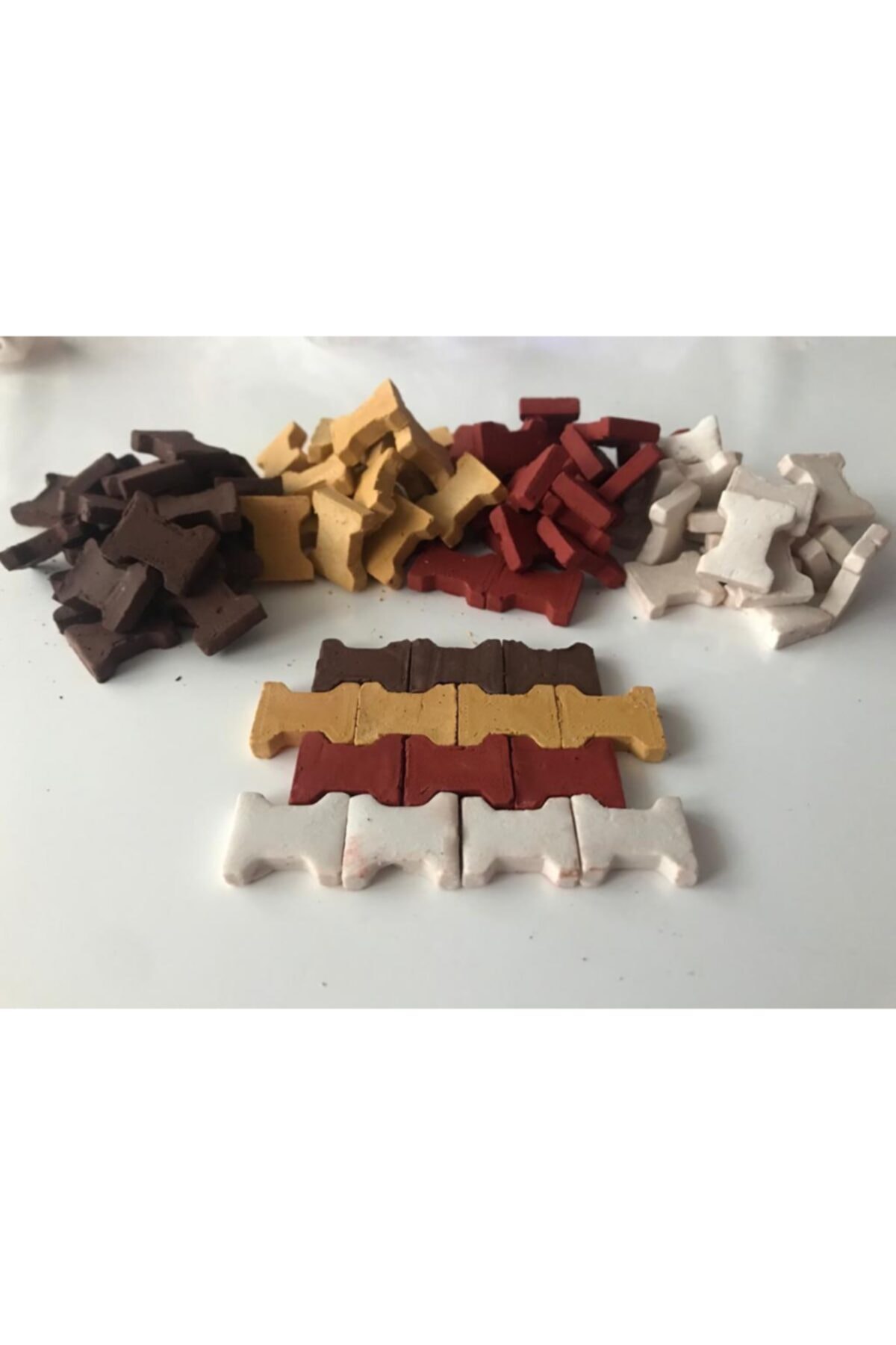 ahenk tasarım Minyatür Tuğla Sarı Kilit Taş 450 Adet