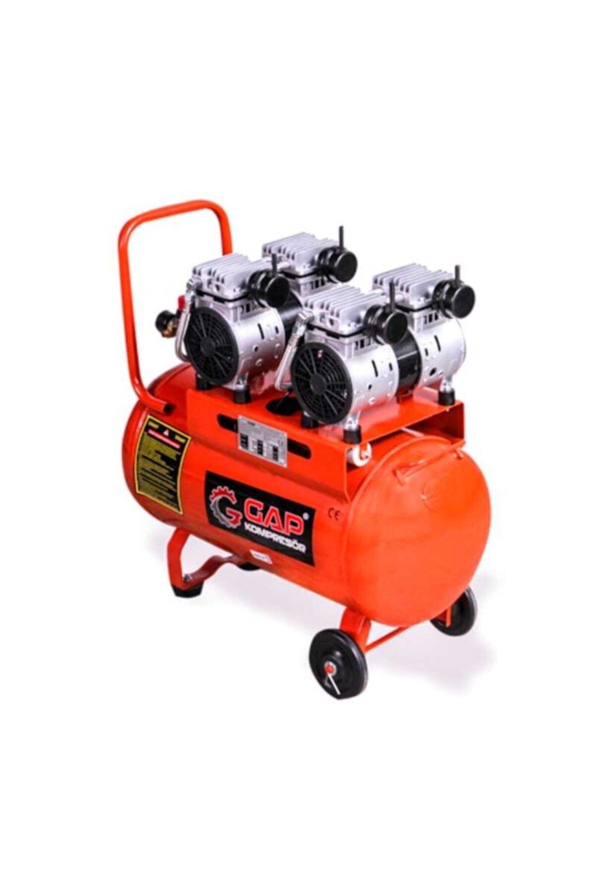 GAP KOMPRESÖR Gap 50 Lt 4 Emişli 2 Hp Sessiz Yağsız Kompresör