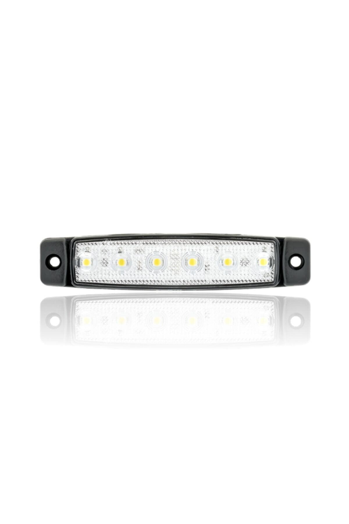 Sanel 6 Ledli Beyaz Parmak Led 12v Lamba Basamak Aydınlatma 12v