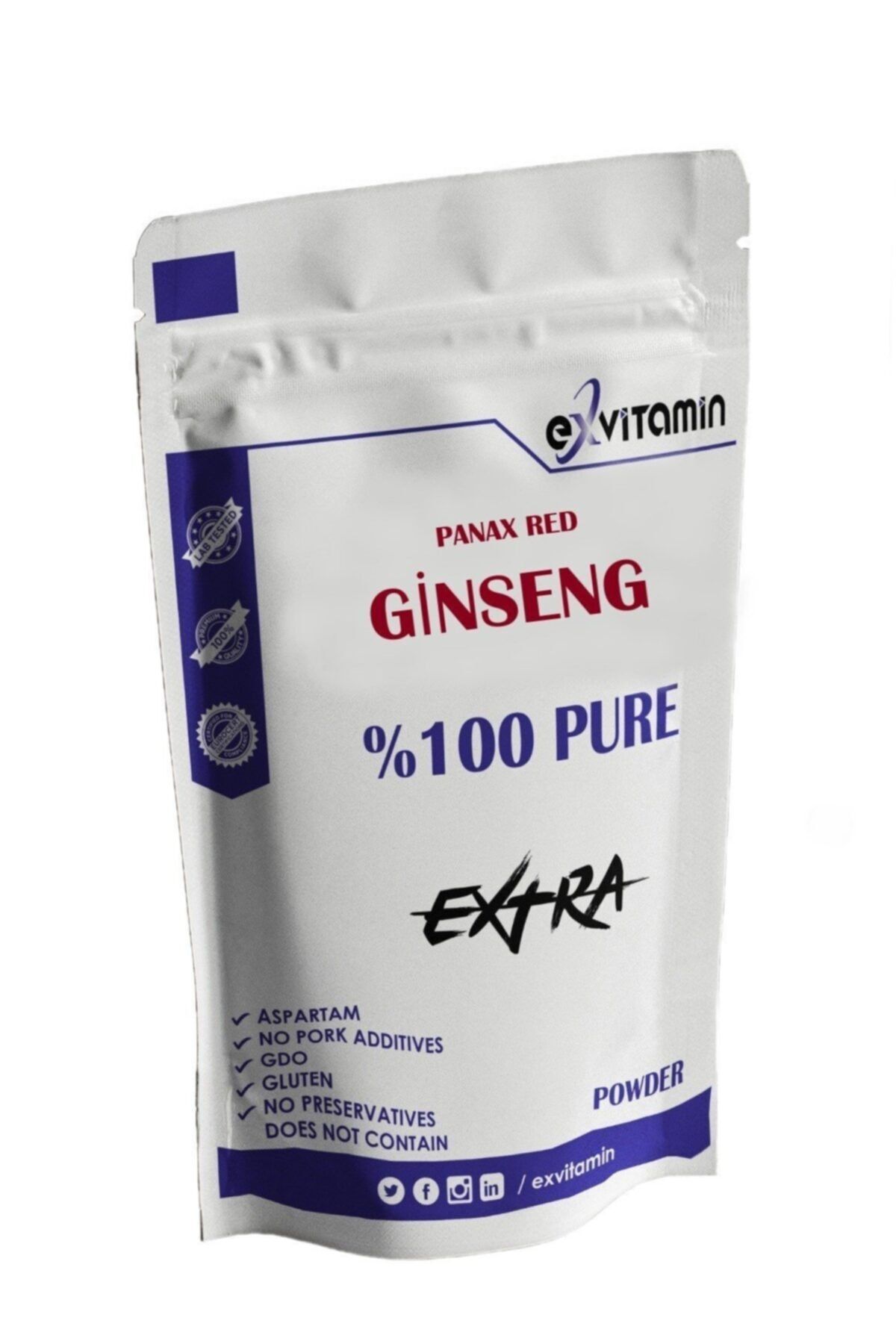 exvitamin Kore Panax Ginseng 'i 100 Gr Powder Toz