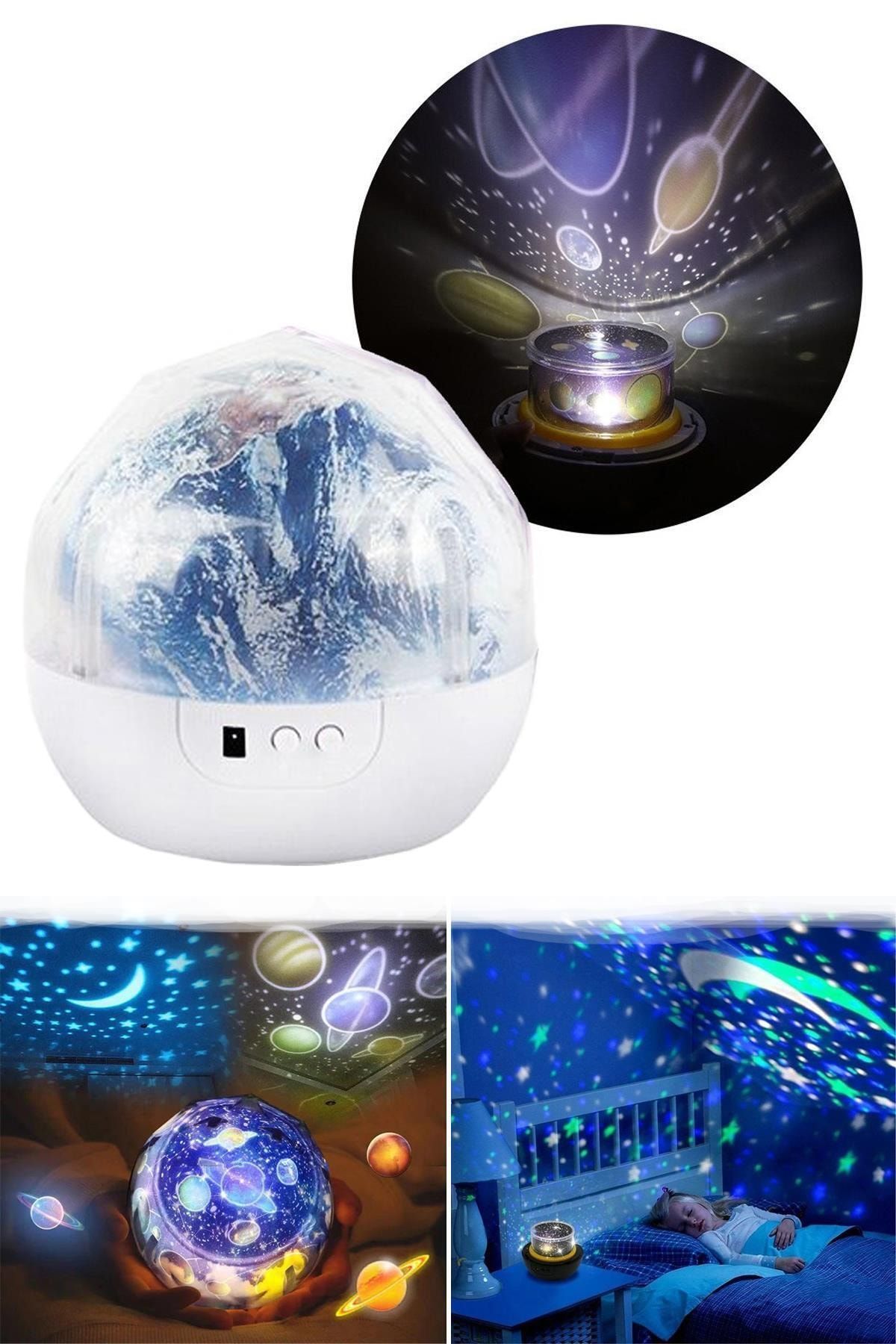 Trendpoint Yeni Nesil Star Master Projeksiyon Gece Lambası Renkli Ve Dönebilen Hediyelik Masa Lamba