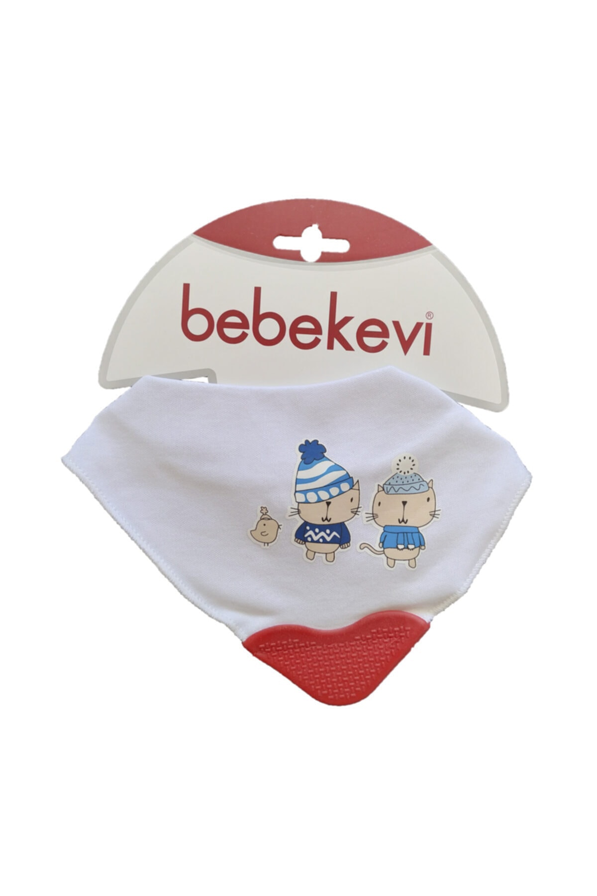 Bebekevi Kedili Dişlikli Fular Mama Önlüğü