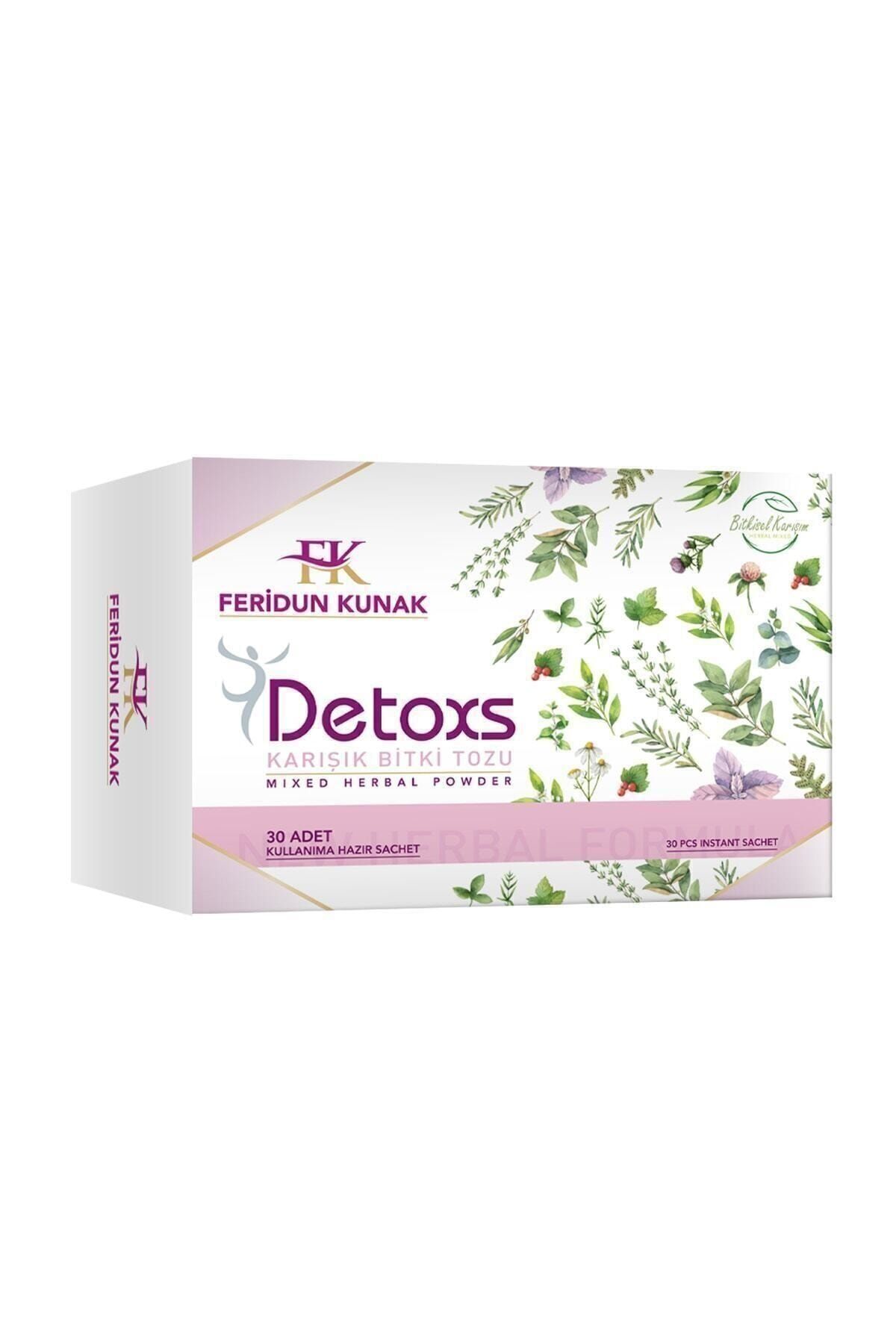 Feridun Kunak Detoxs Karışık Bitki Tozu - 30 Adet Detoks Çayı Bitkisel Karışım