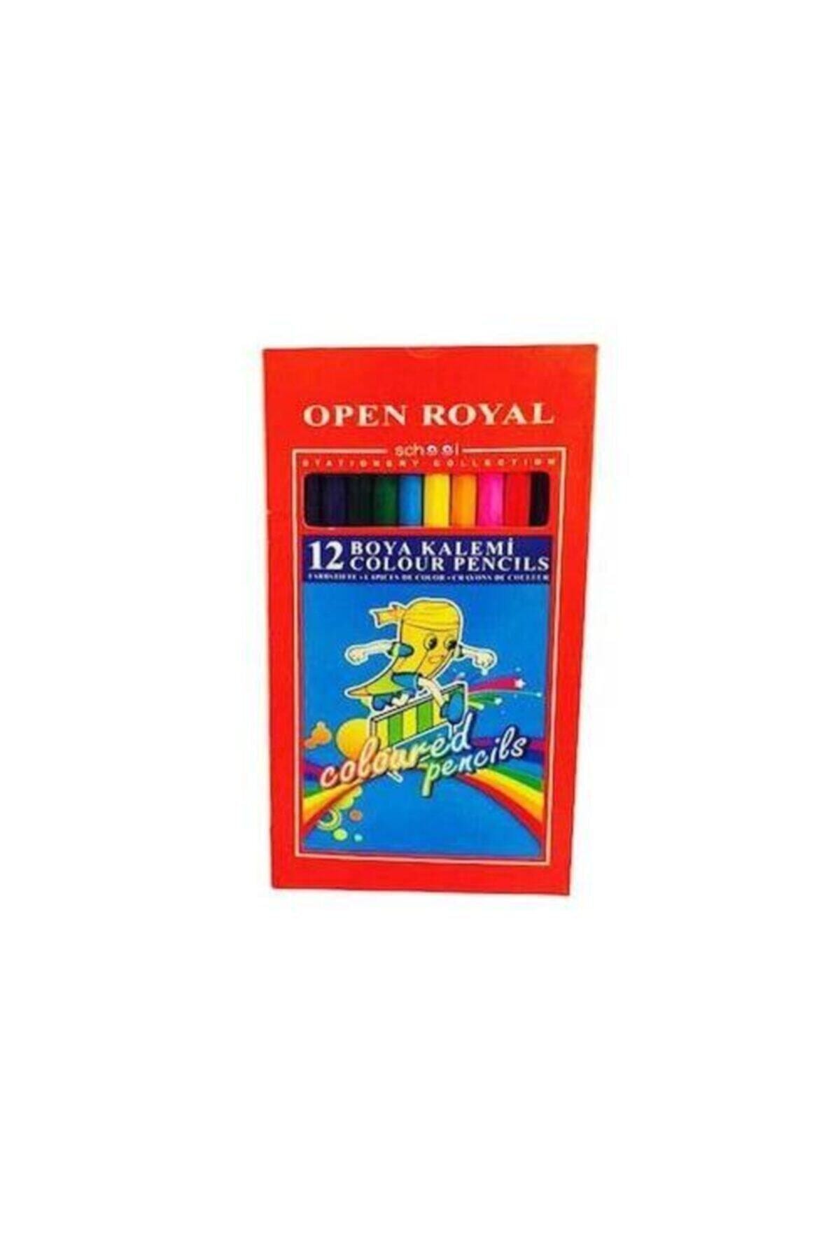 AYAŞLI KIRTASİYE Open Royal Kuru Boya Kalemi 12 Li Renk Uzun