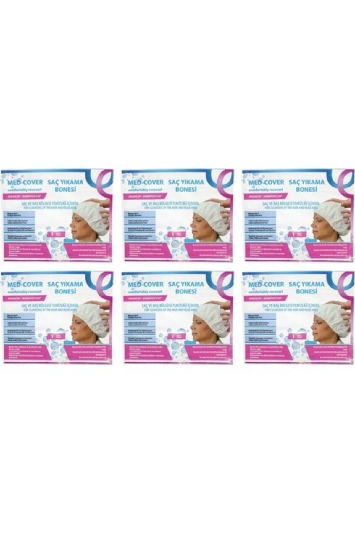 Medcover Med-cover Hasta Saç Bakım/temizleme/yıkama Bonesi (6 Adet/paket) Med-cover Hasta Saç Bakım