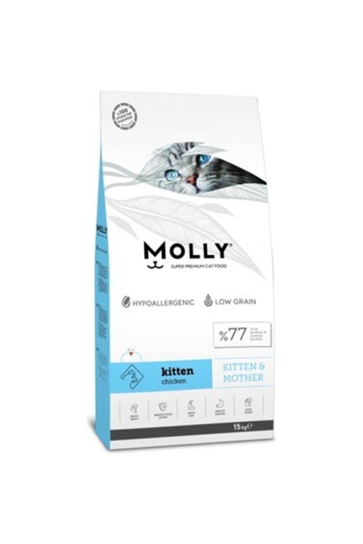 Molly Düşük Tahıllı Hipoalerjenik Tavuklu Kitten Yavru Kedi Maması - Şeffaf Pakettir