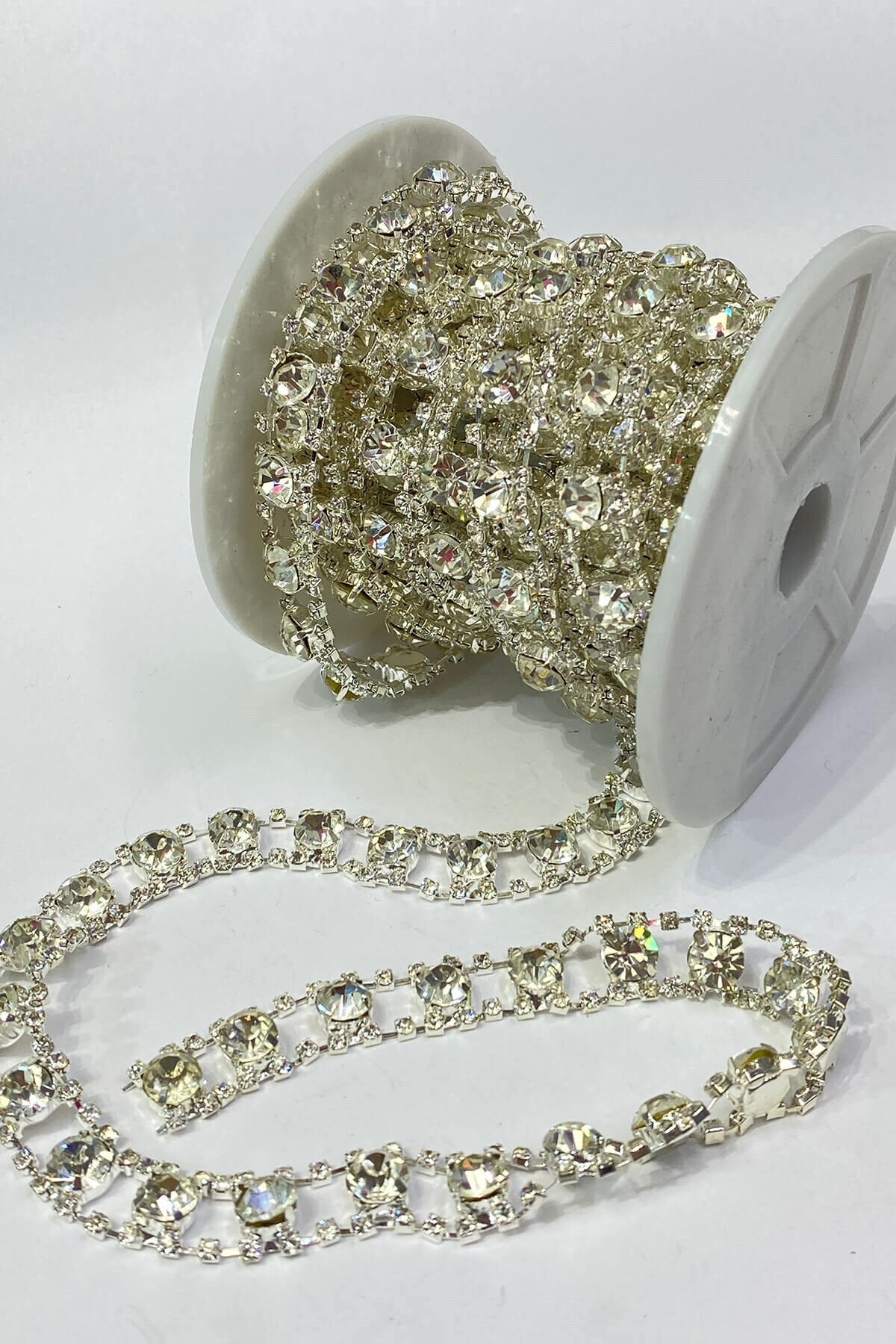 Hayalperest boncuk Desenli Taşlı Şerit 1 Mt