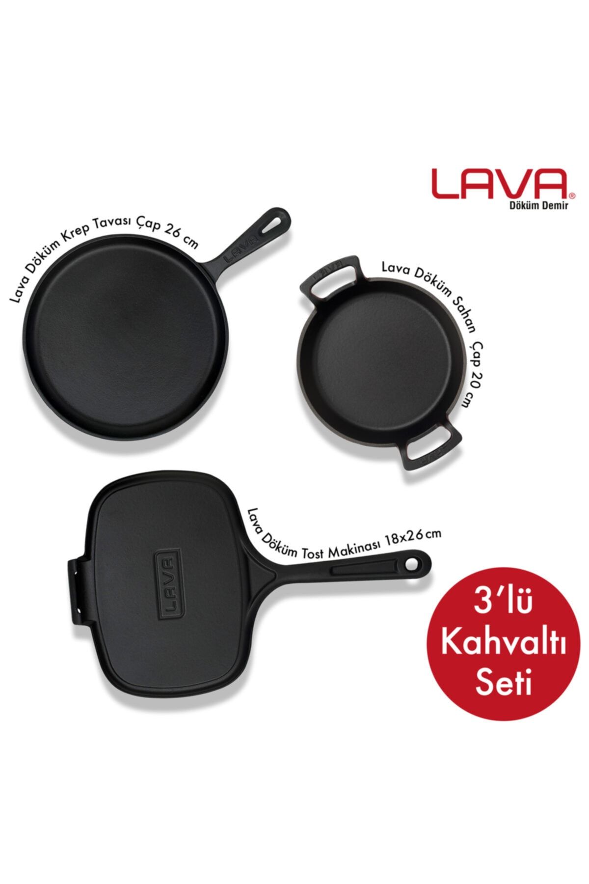 Lava Döküm Kahvaltı Seti