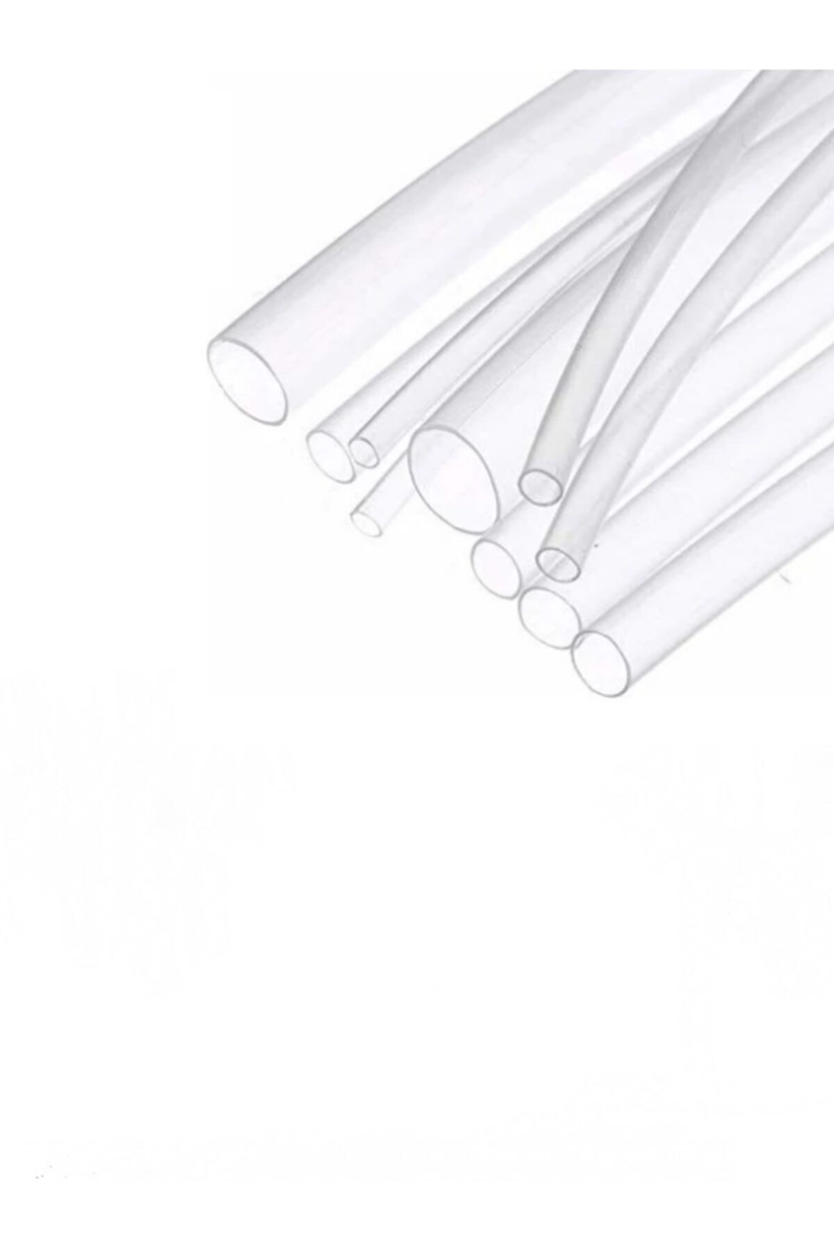 WOER Makaron 4,8 mm Şeffaf (1 Metre)