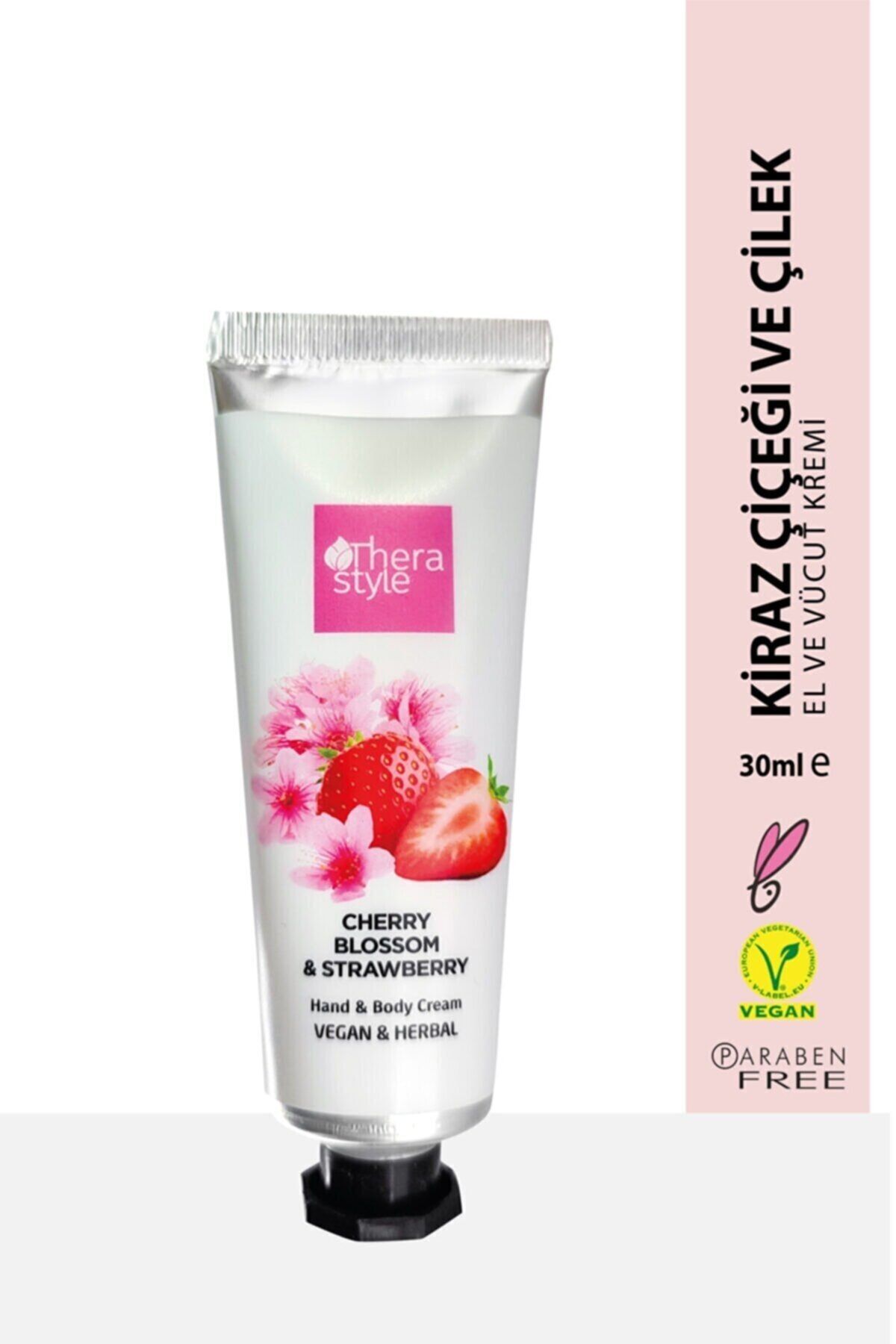 Thera Style Kiraz Çiçeği ve Çilek El ve Vücut Kremi Hand And Body Cream 30 ml