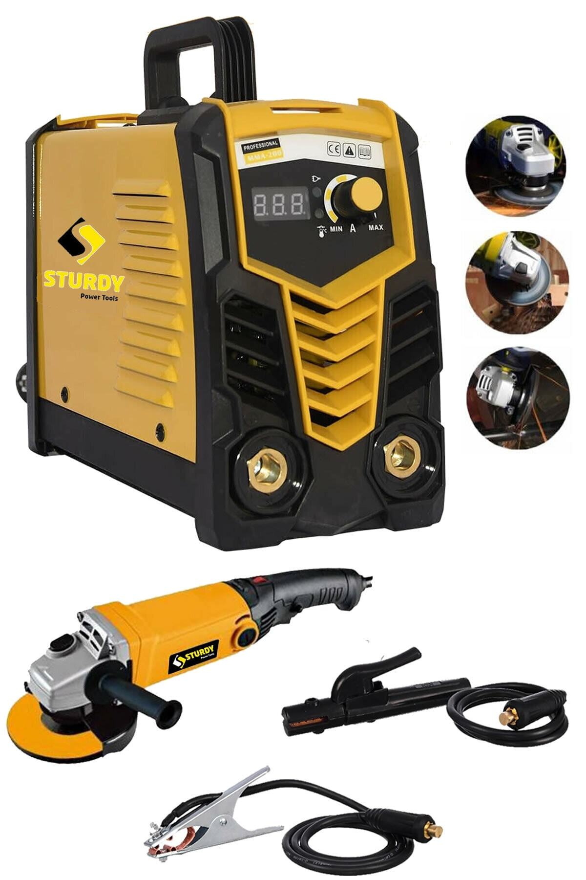 Sturdy Power Tools Special Techny 200 Ampr Göstergeli Taşlama Ile Beraber Invertör Kaynak Makinası