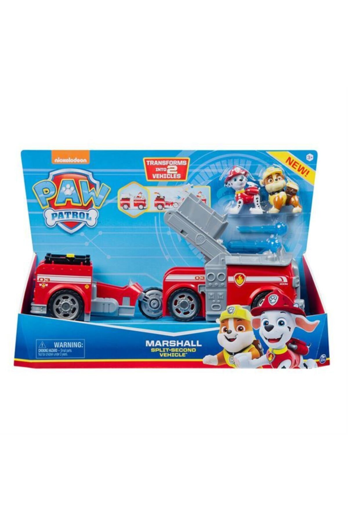 Spinmaster Paw Patrol 2'si Bir Arada Dönüşebilen Araç Marshall 6055931-20125546