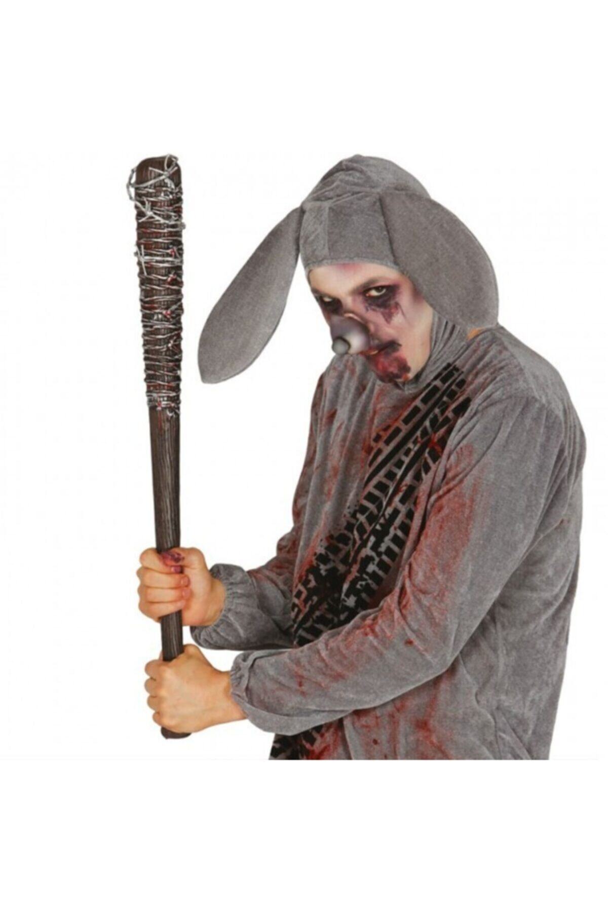 Samur The Walking Dead Negan Lucille Plastik Sopa 60 Cm Gümüş Renk