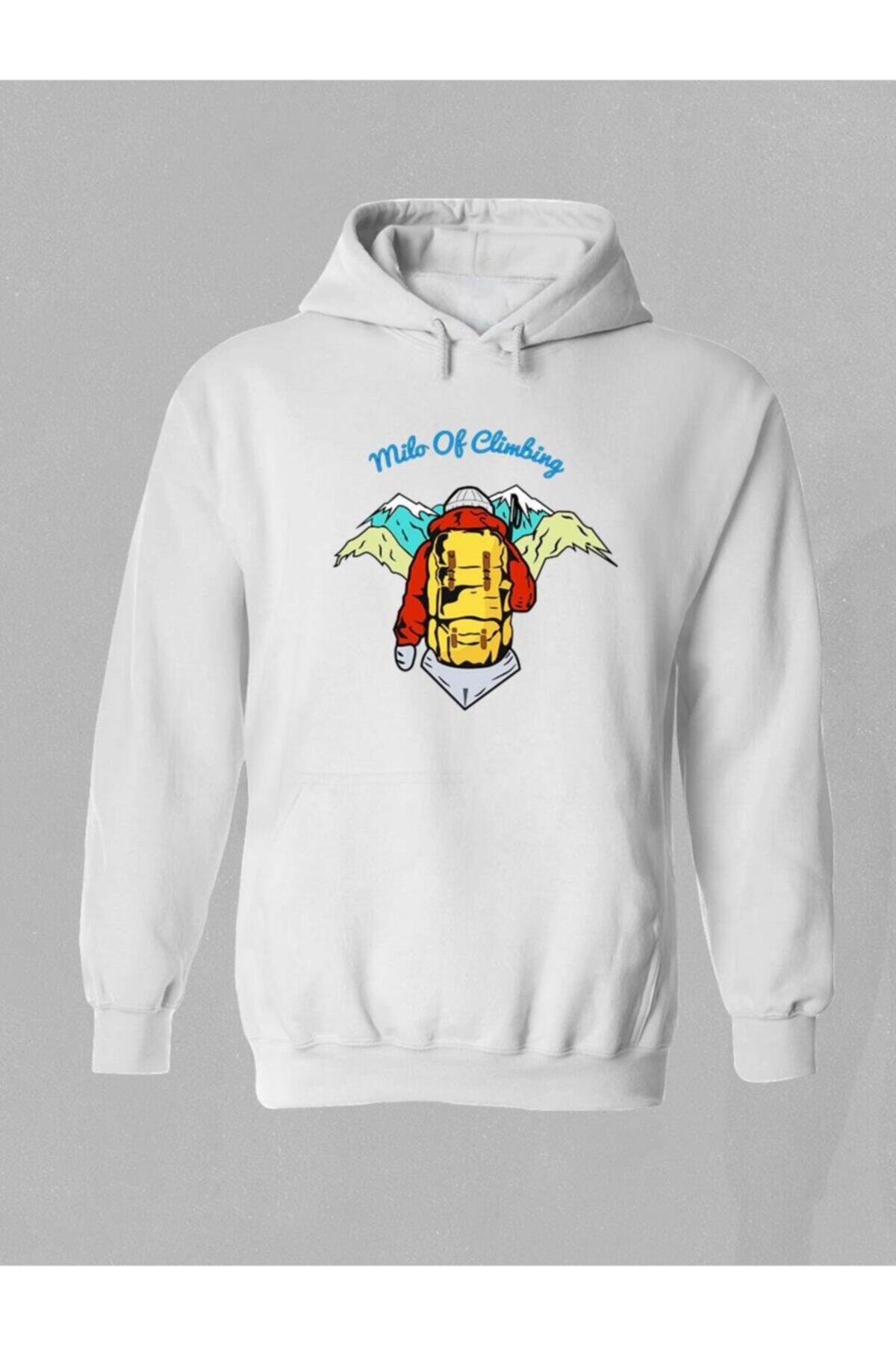 Milo Of Climbing Pandi Kamp Temalı Baskılı Kapüşonlu Sweatshirt-w