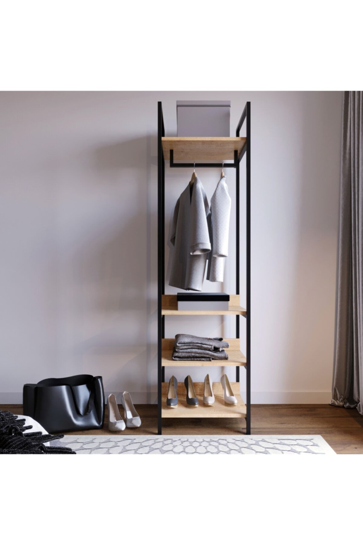 Fupe Shop Rüstem Trend Gardırop Tekli Zarif Model 50*180*40