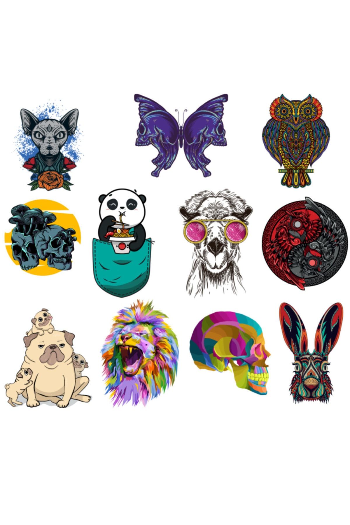 Alaçatı Art Boutiqe Premium Anime Sticker Seti 11 Adet
