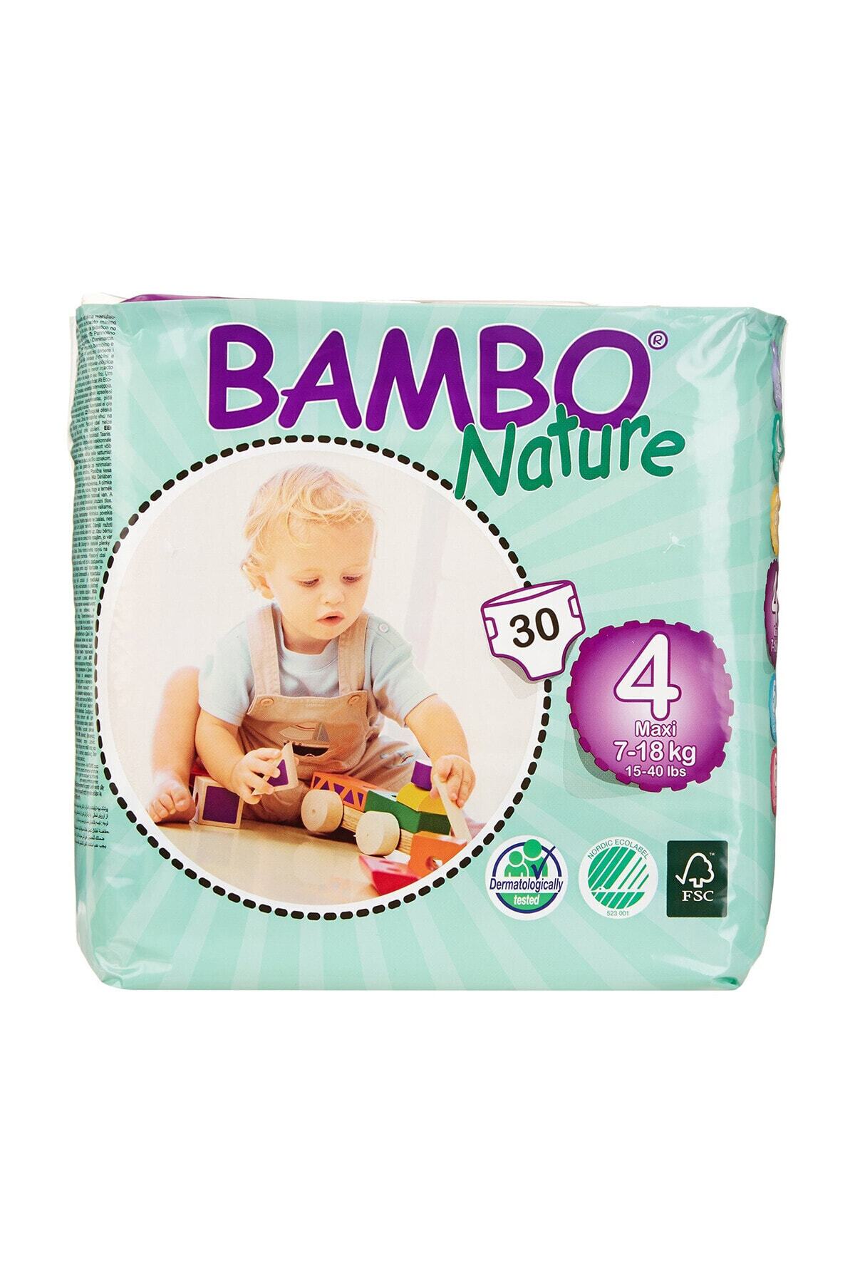 Bambo Nature Ekolojik Bebek Bezi No:4 7-18 Kg 30 Adet