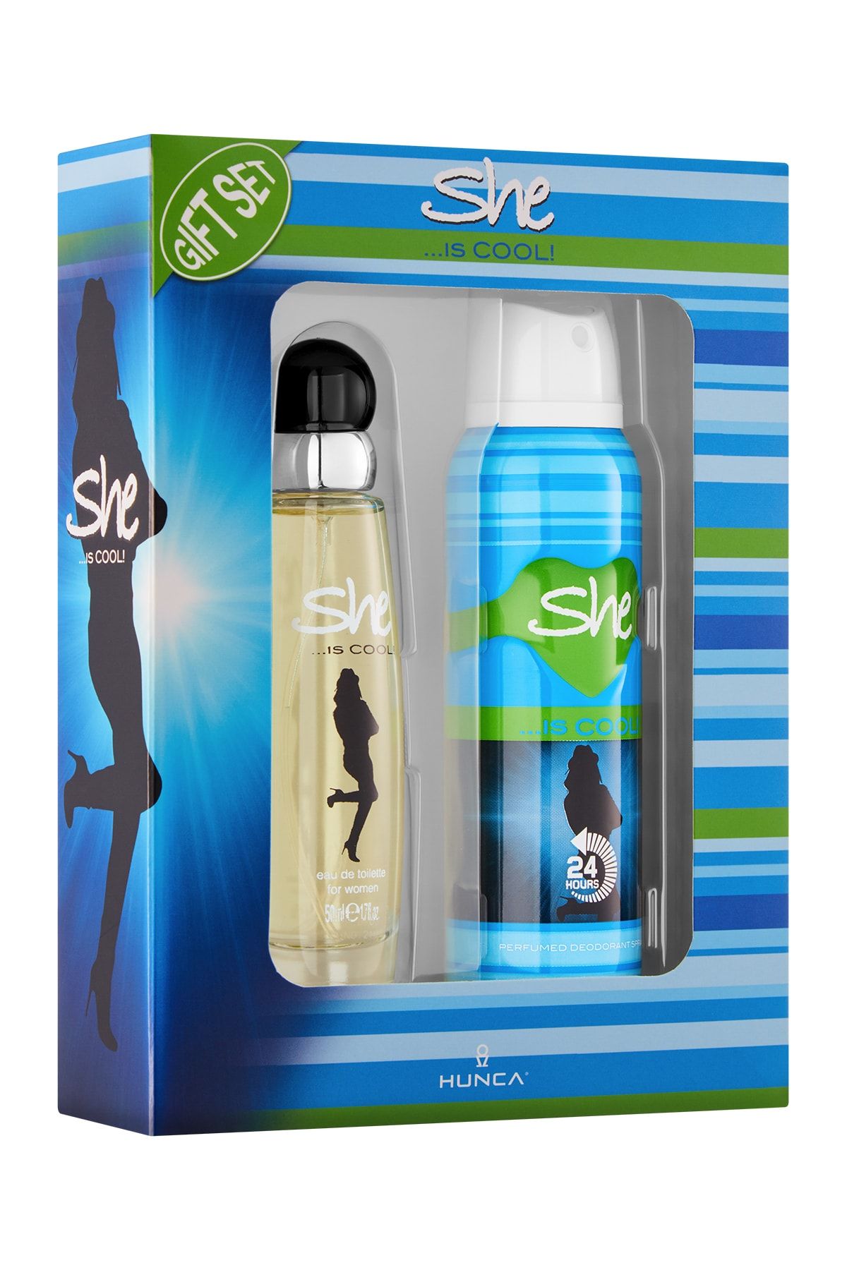 She Is Cool Kadın Parfüm Edt 50 Ml + 150 Ml Deodorant